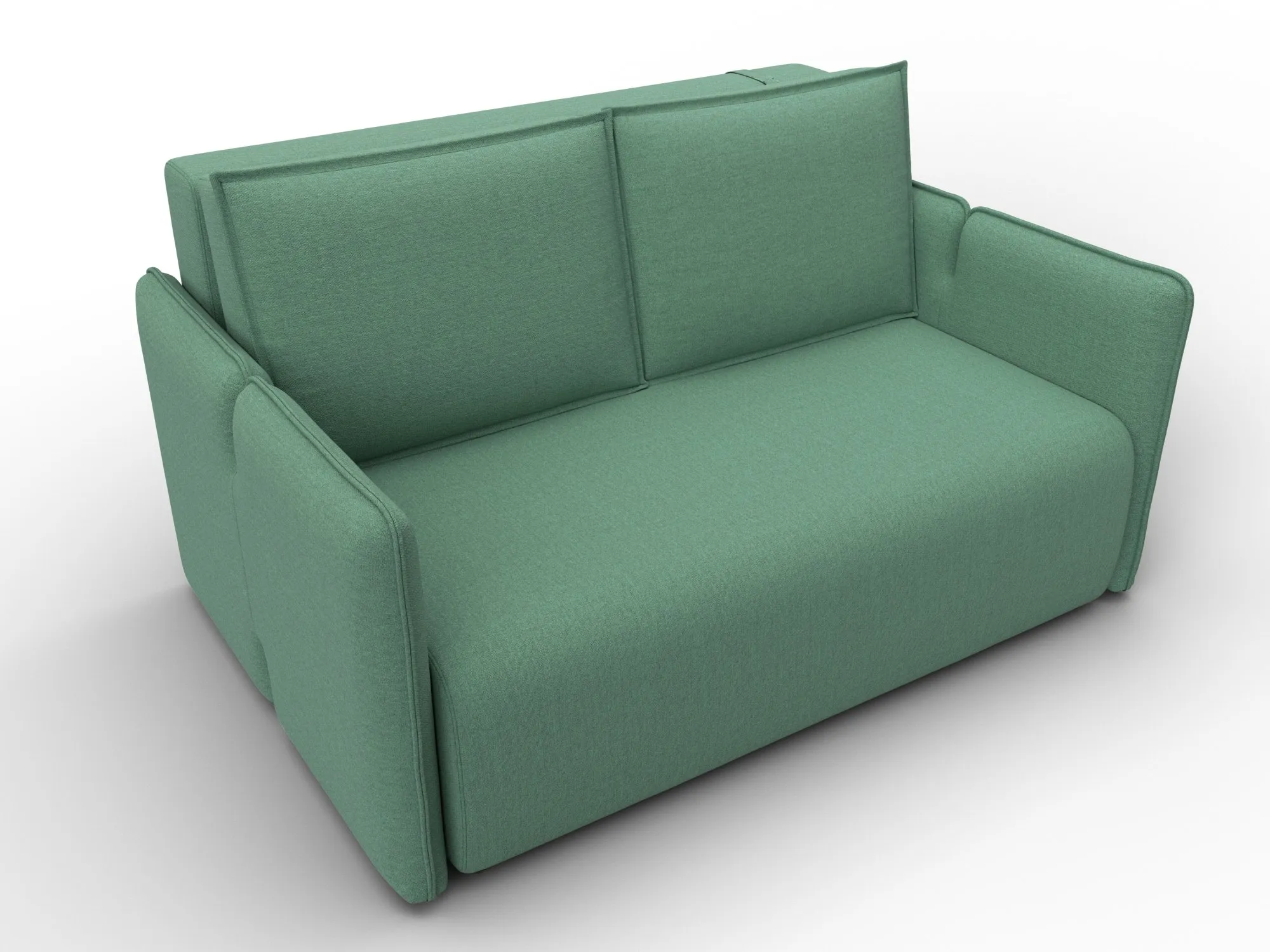 Диван прямой Лига-117 ( Амур 11 зеленый )