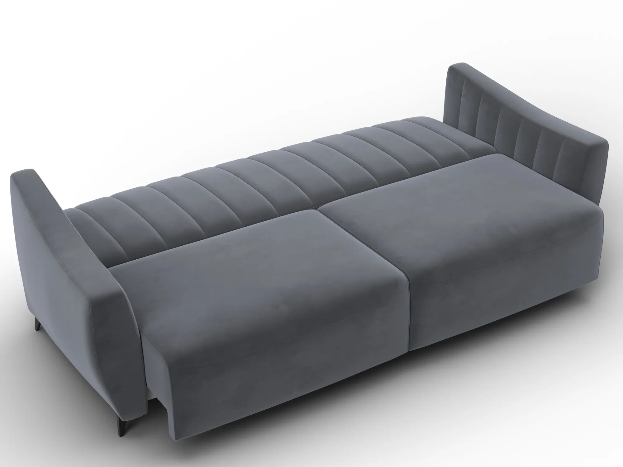 Диван-книжка Лига-095 НПБ ( SEVEN 17 серый )