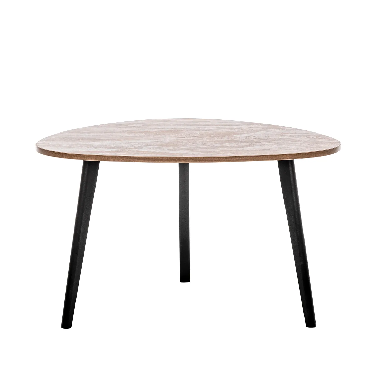 Стол журнальный Leset Квинт (Черный лак/Бронза)