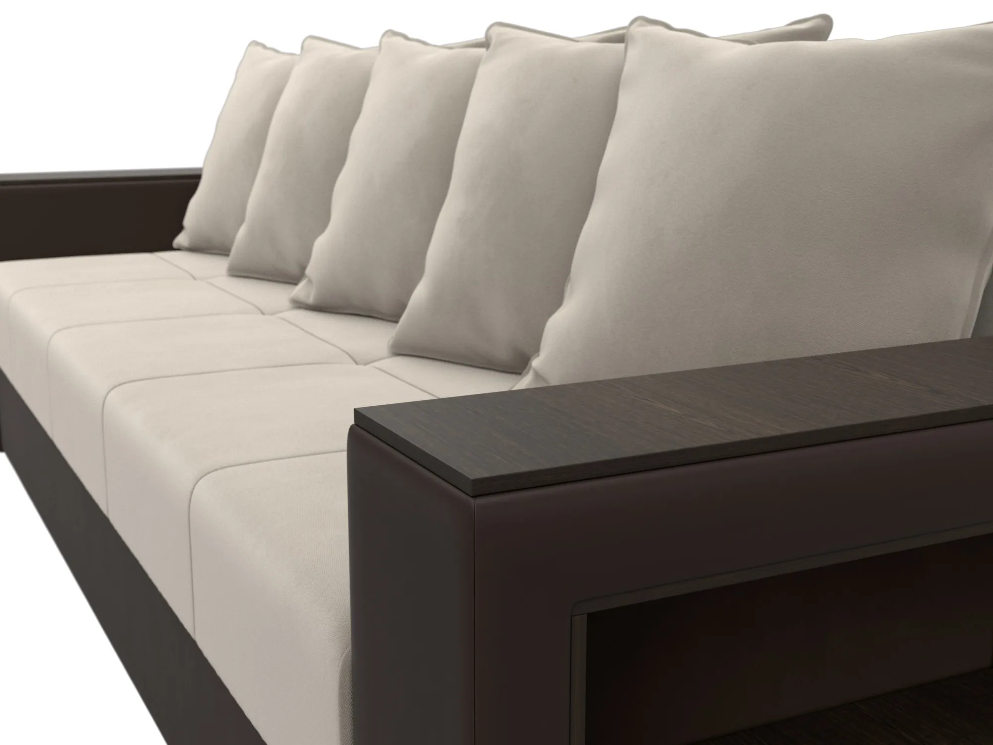 Диван прямой Дубай Лайт ( Бежевый;Коричневый )