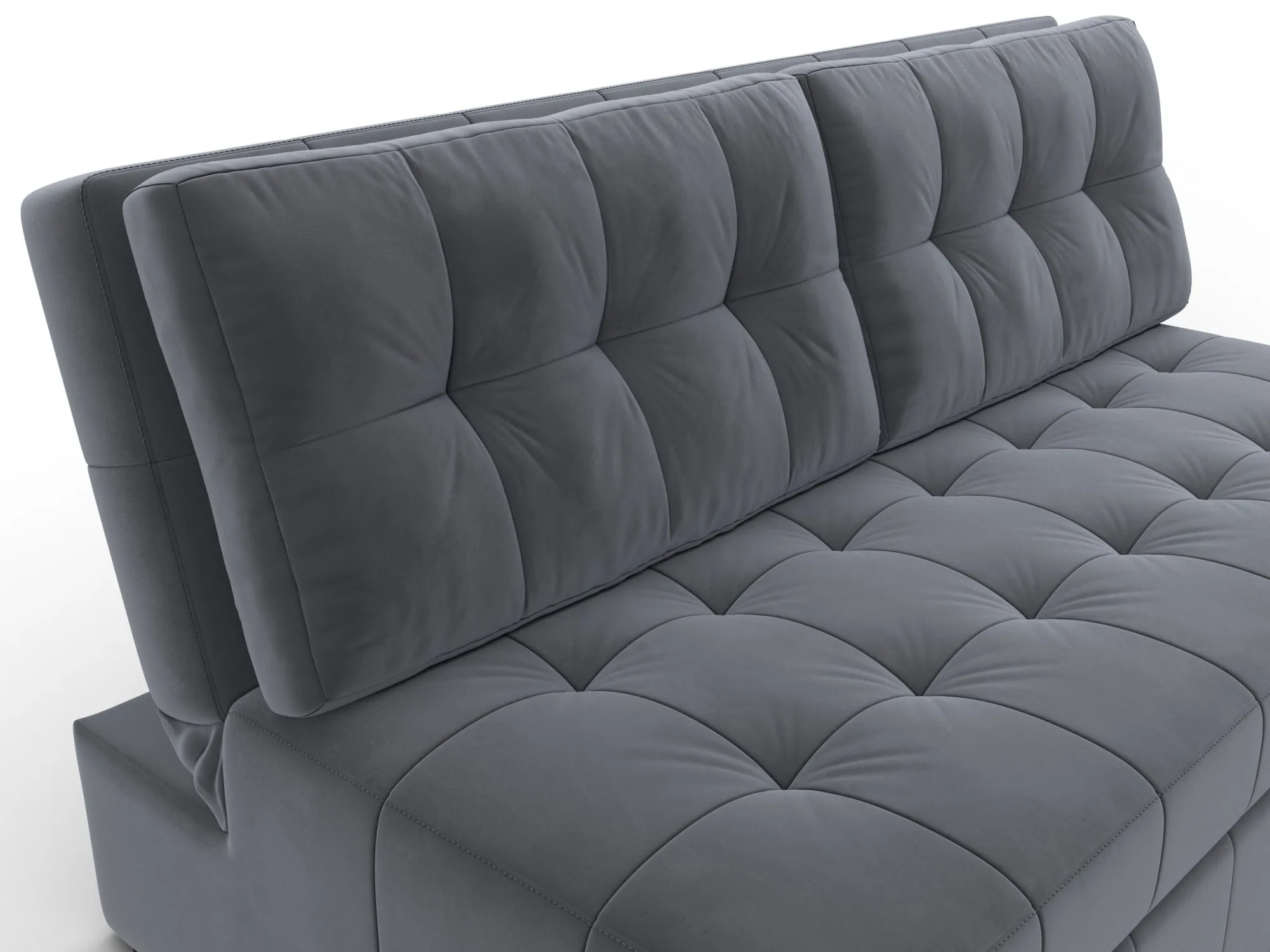 Диван прямой Лига-107 (160) ( SEVEN 17 серый )