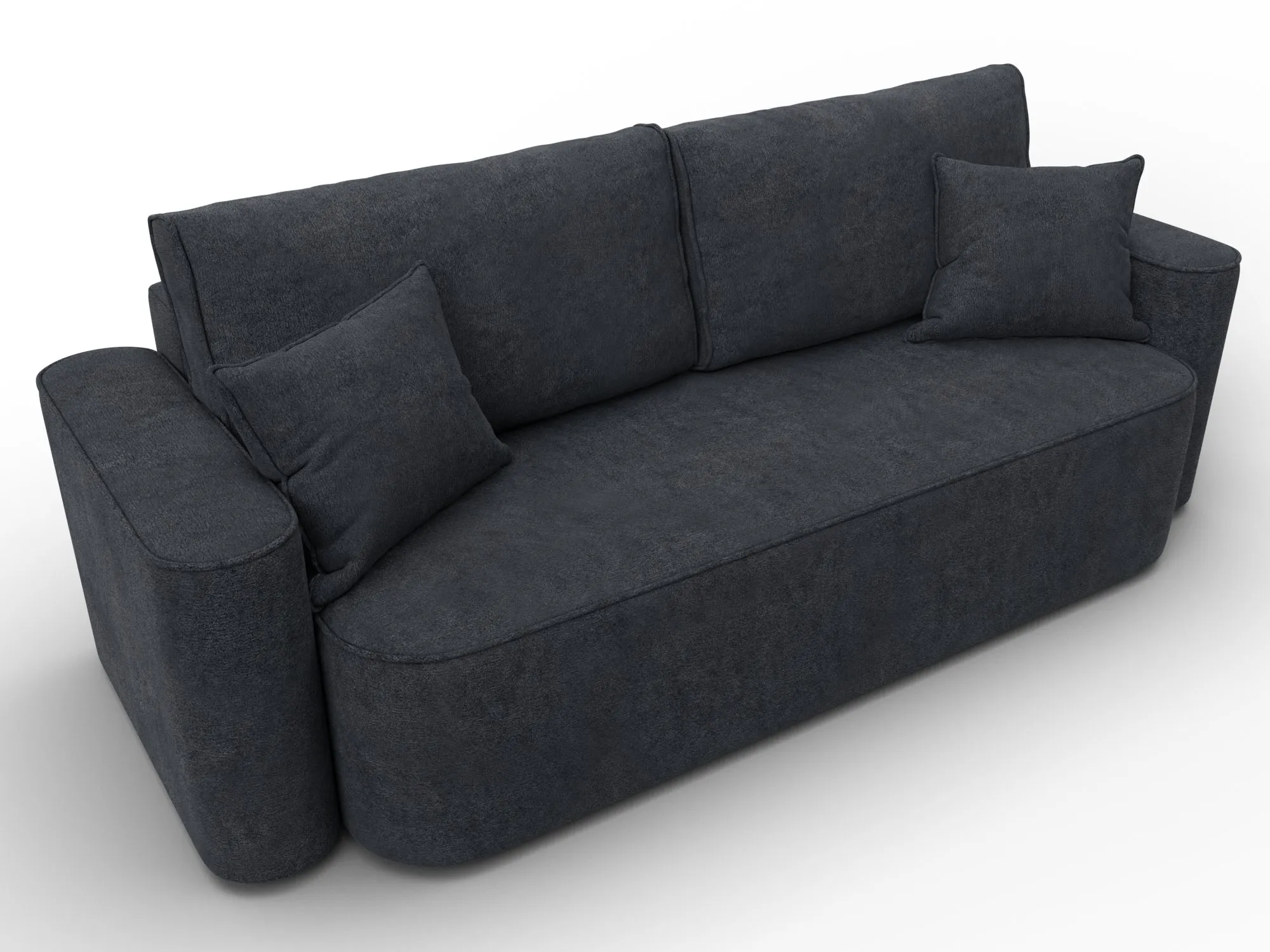 Диван прямой Лига-118 НПБ ( LAIM 26 темно-серый )