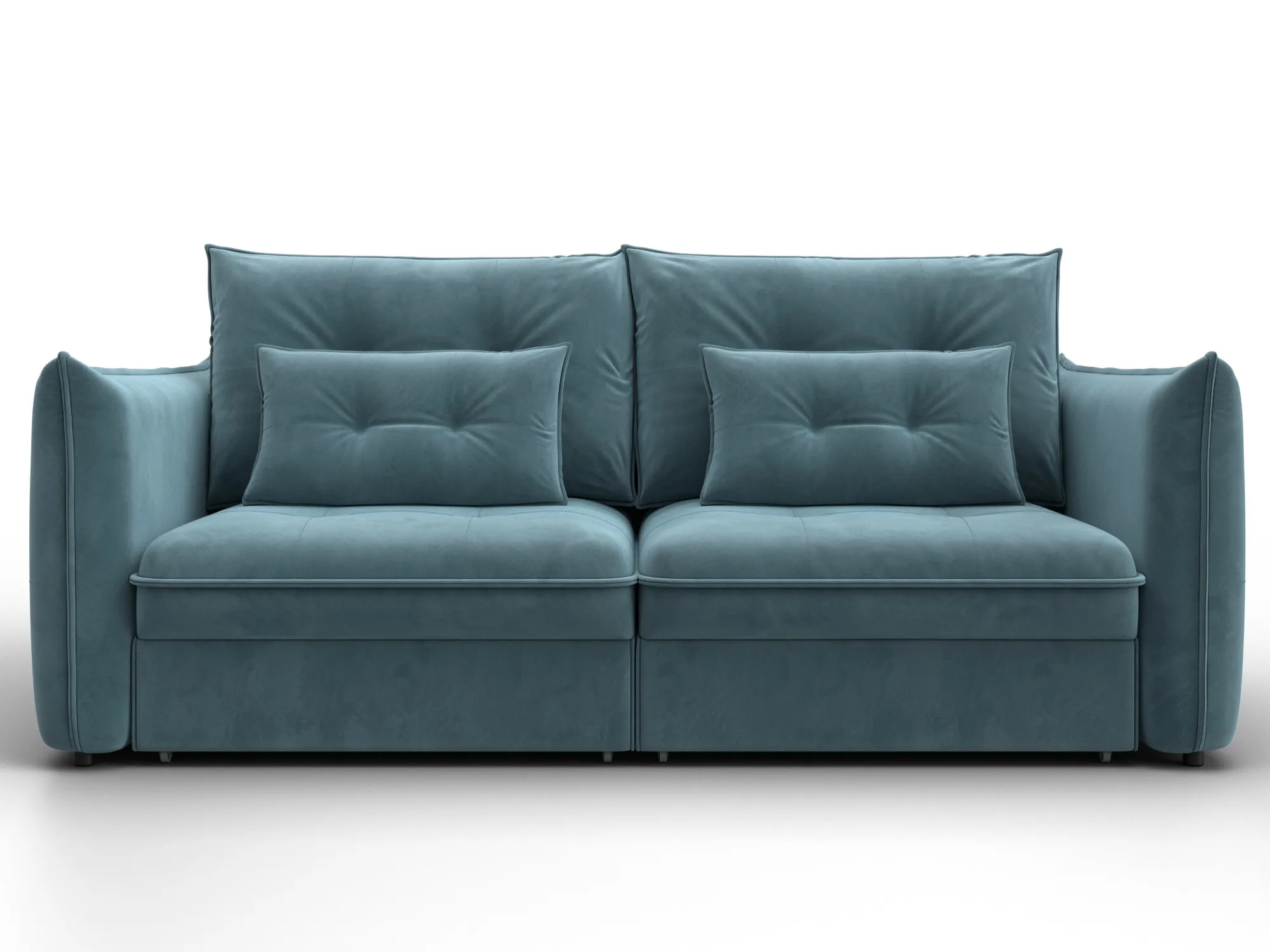 Диван прямой Лига-100 НПБ ( SEVEN 113 бирюзовый )