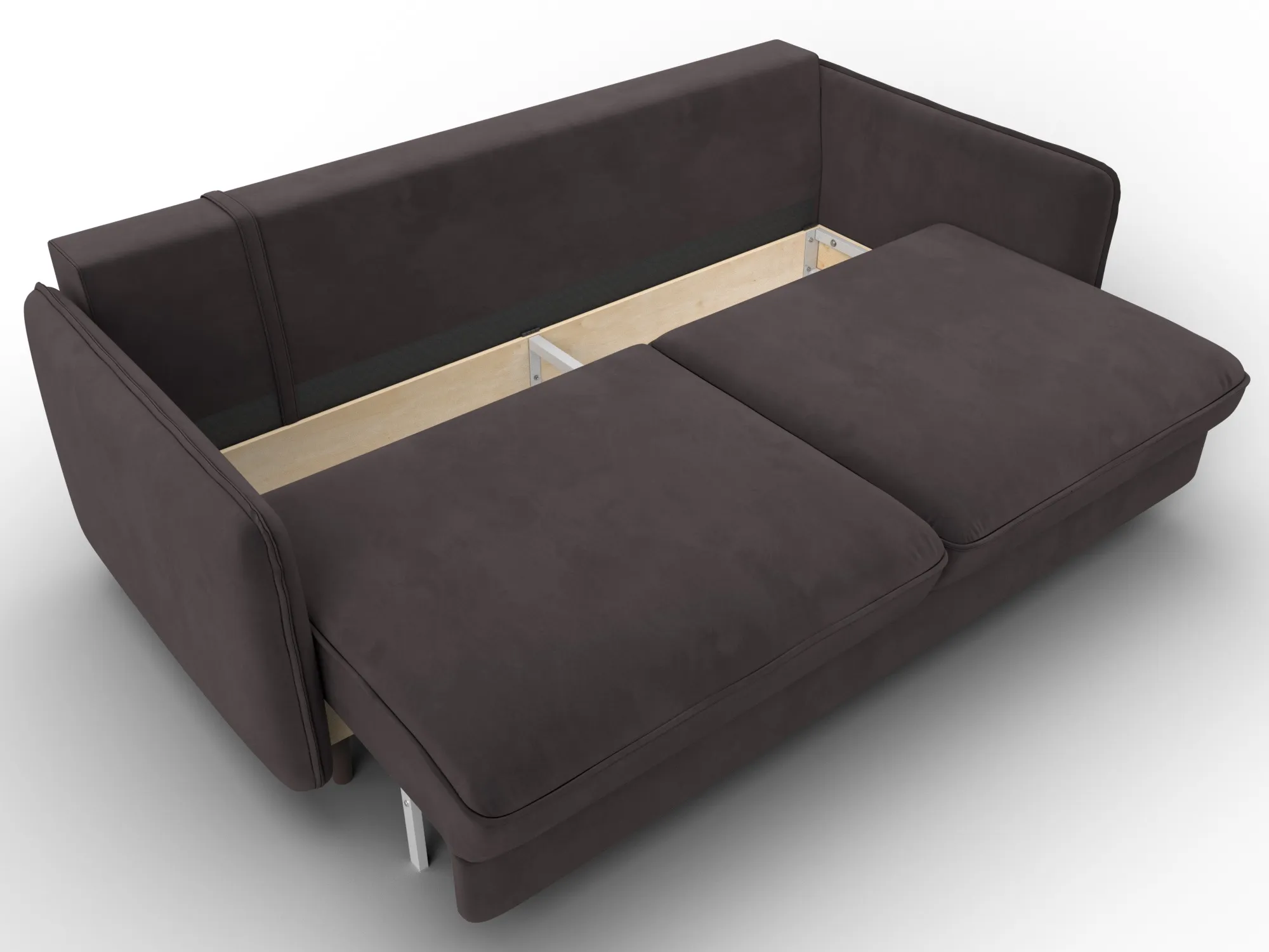 Диван прямой Лига-064 НПБ ( SEVEN 727 коричневый )