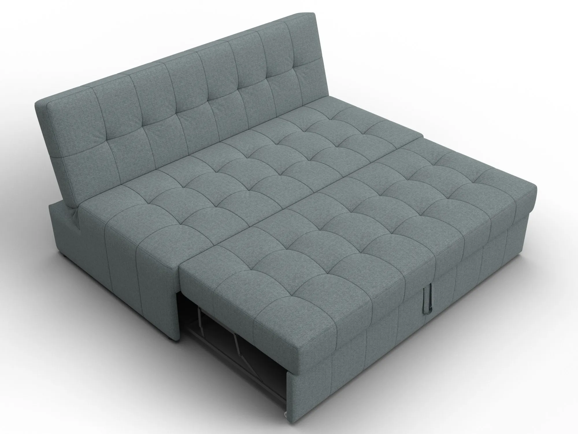 Диван прямой Лига-107 (160) ( Амур 07 серый )