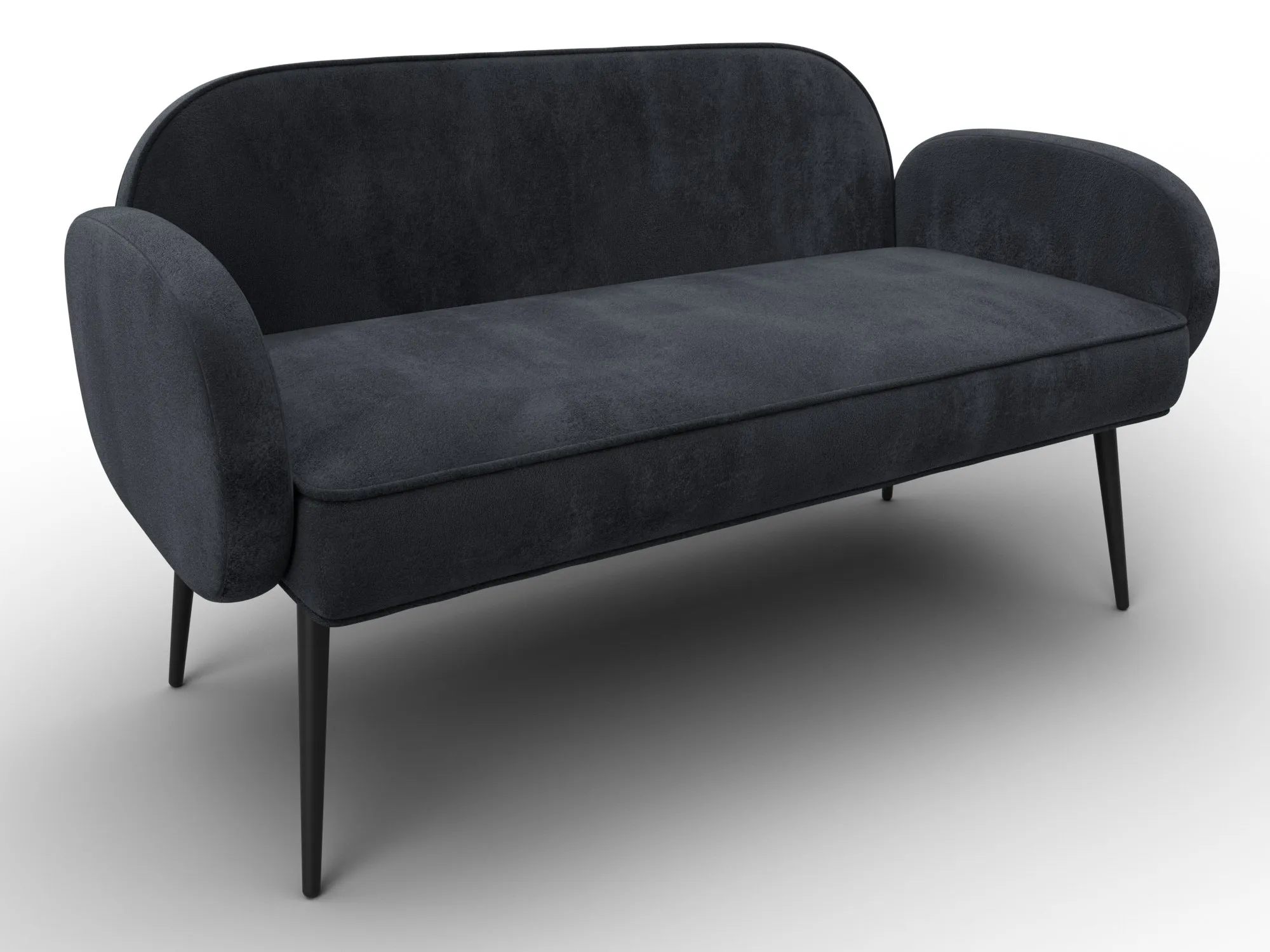 Диван прямой Лига-086 ( TOWER 11 темно-серый )