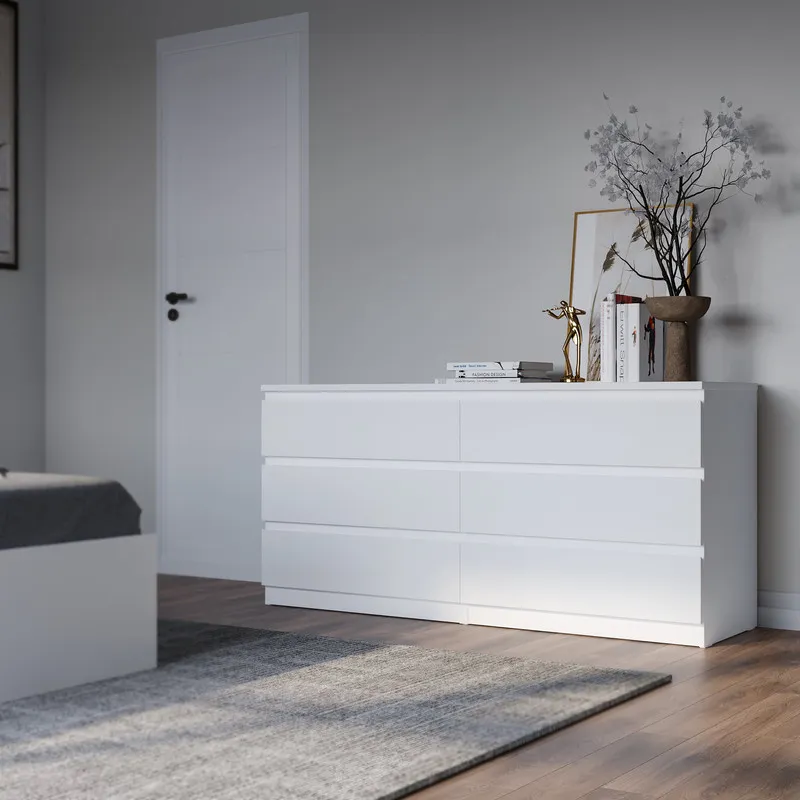 2.05.02.060.1 МАЛЬТА комод 6 ящиков 160х76 белый RU