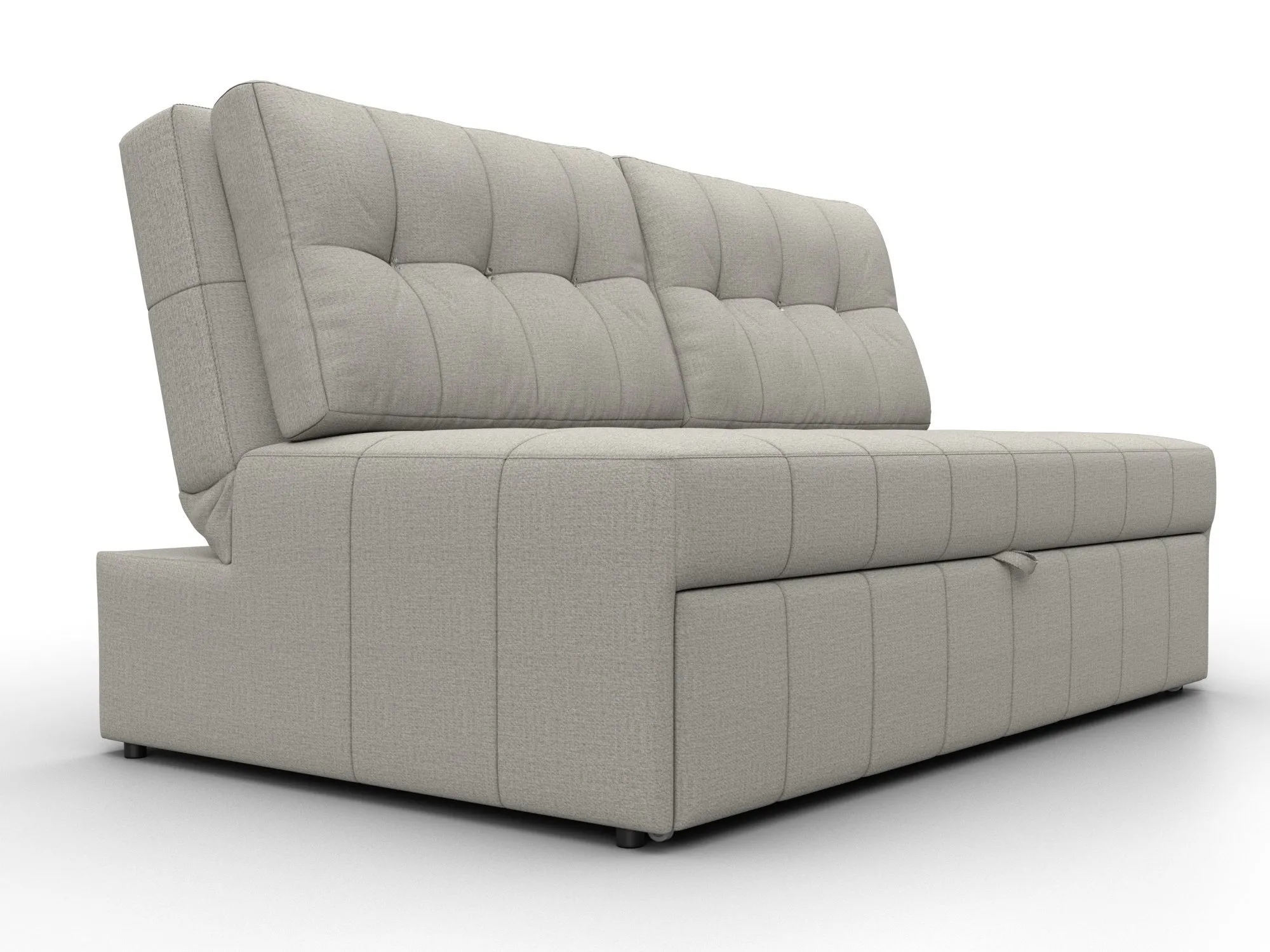 Диван прямой Лига-107 (140) ( Амур 02 бежевый )