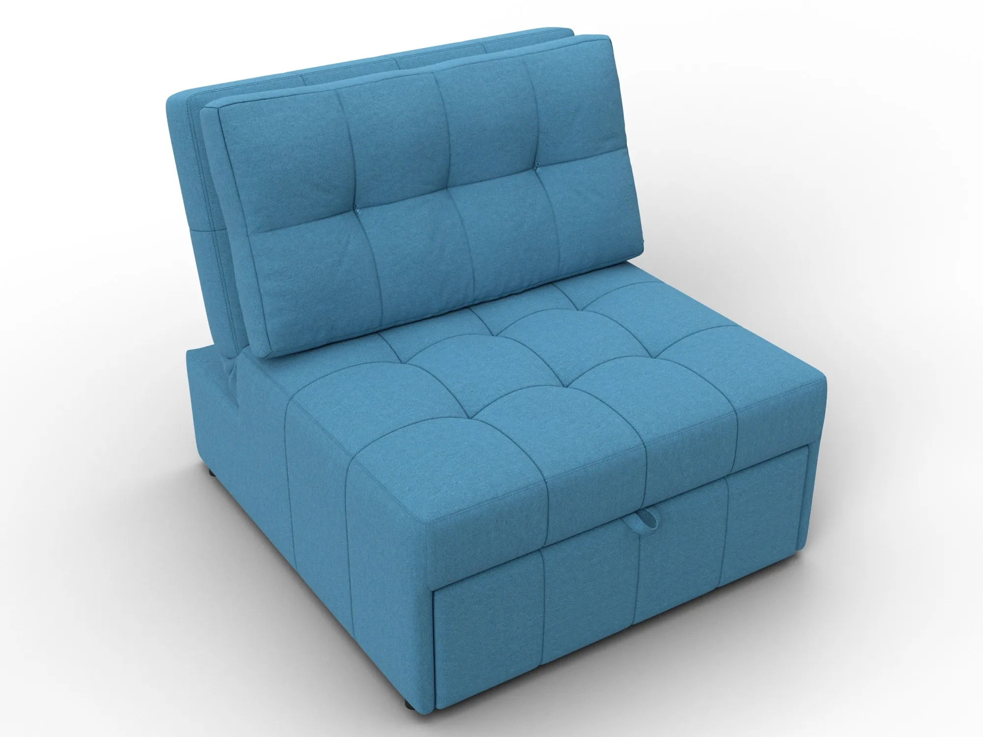 Кресло-кровать Лига-107 (80) ( Амур 10 голубой )