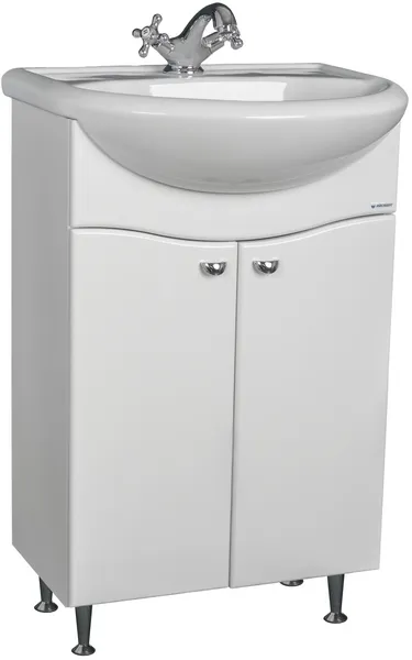 Тумба под умывальник "Альфана 50 Волна" без ящика Айсберг