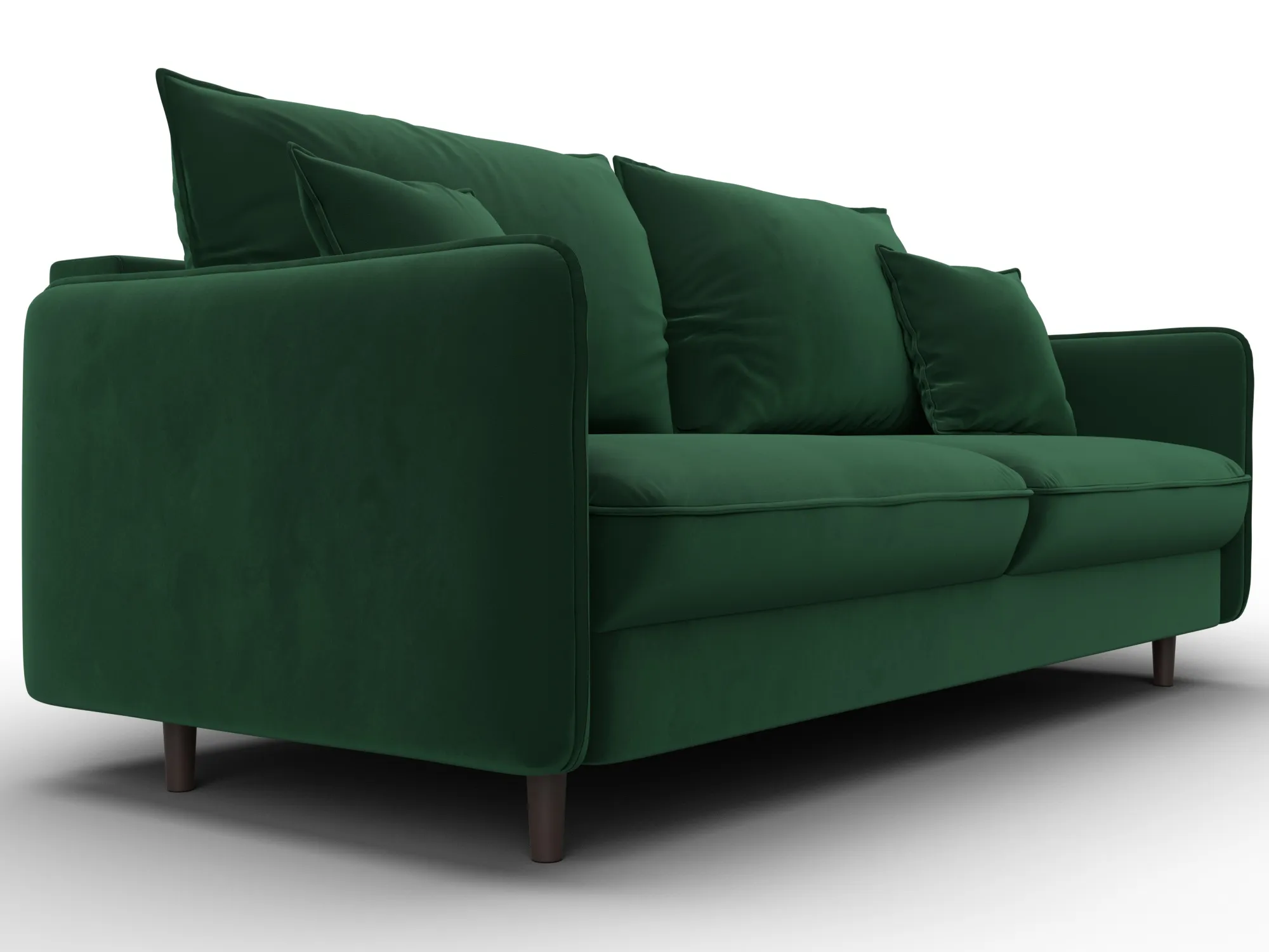 Диван прямой Лига-064 НПБ ( SEVEN 626 зеленый )