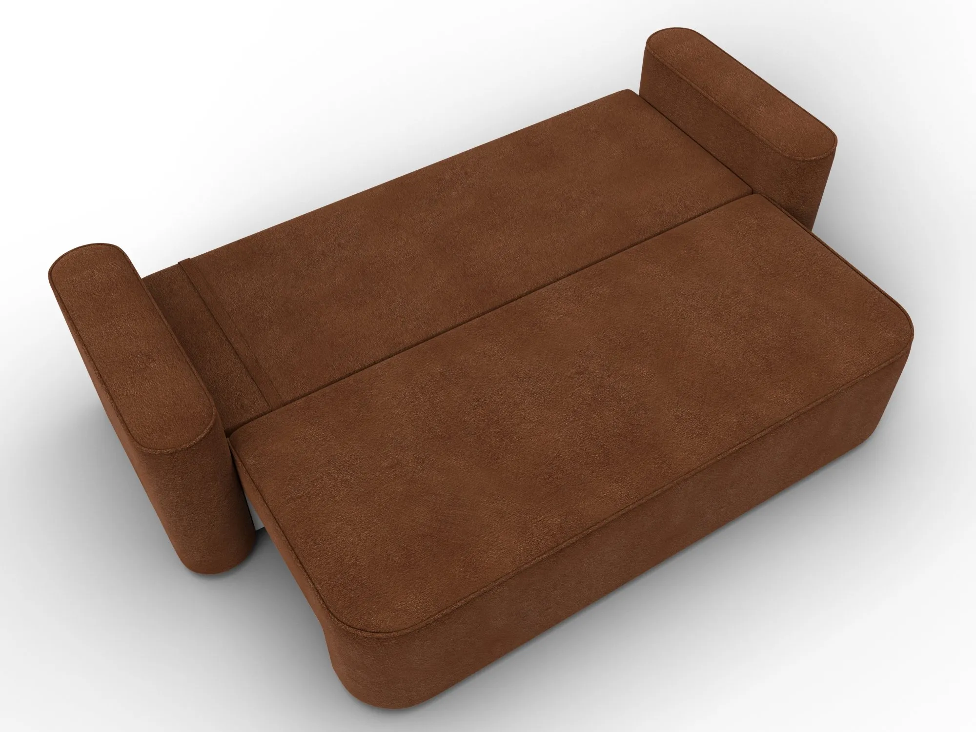 Диван прямой Лига-118 НПБ ( LAIM 14 терракотовый )