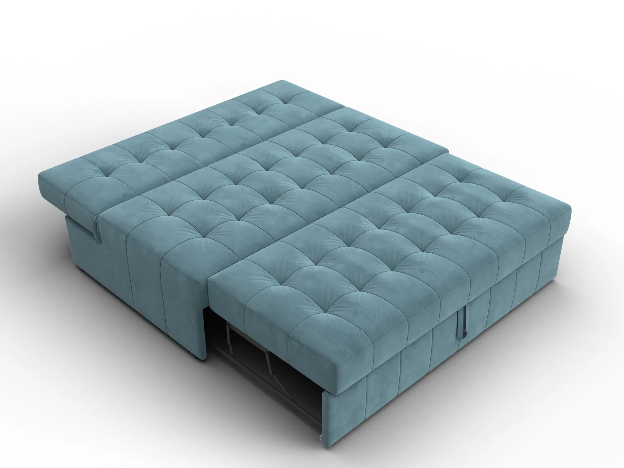 Диван прямой Лига-107 (140) ( SEVEN 113 бирюзовый )