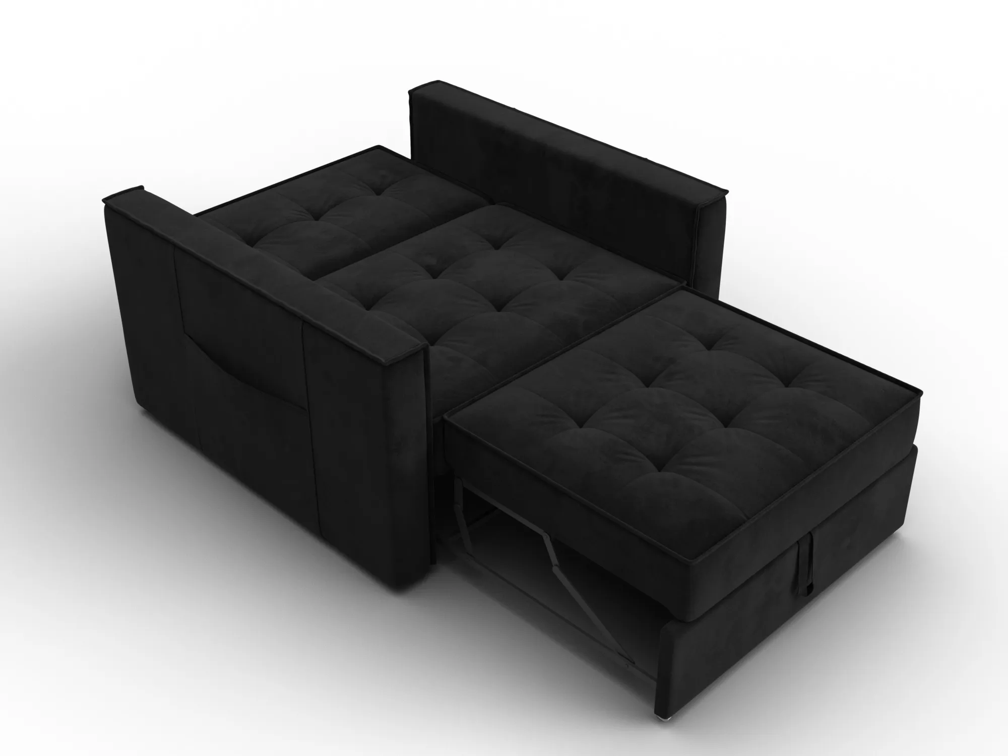 Кресло-кровать Лига-104 (80) ( SEVEN 35 черный )