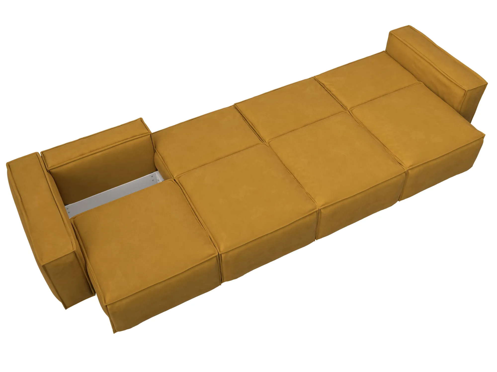 Диван прямой Лига-081 НПБ МегаЛонг ( BRUT 10 желтый )