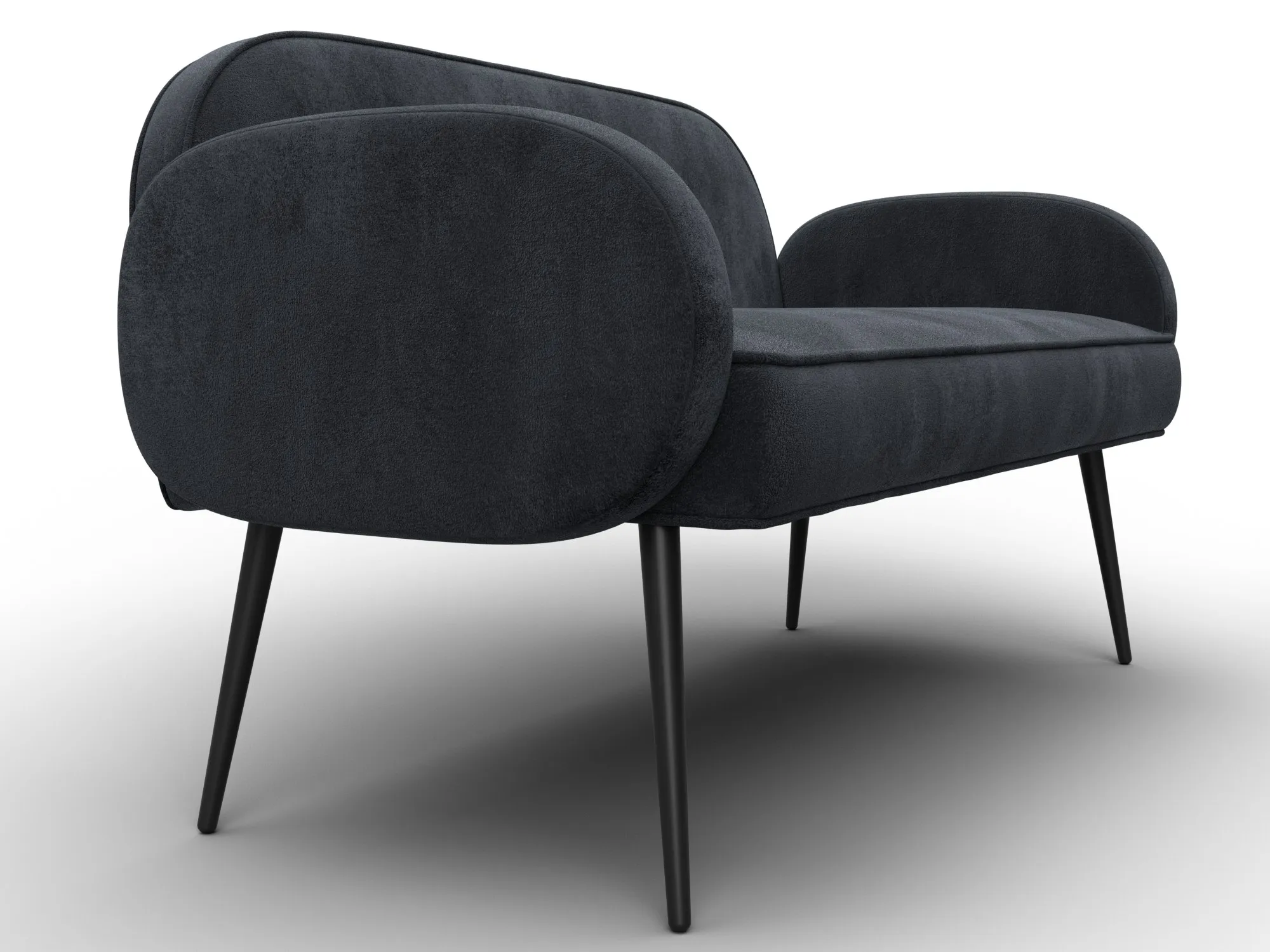 Диван прямой Лига-086 ( TOWER 11 темно-серый )