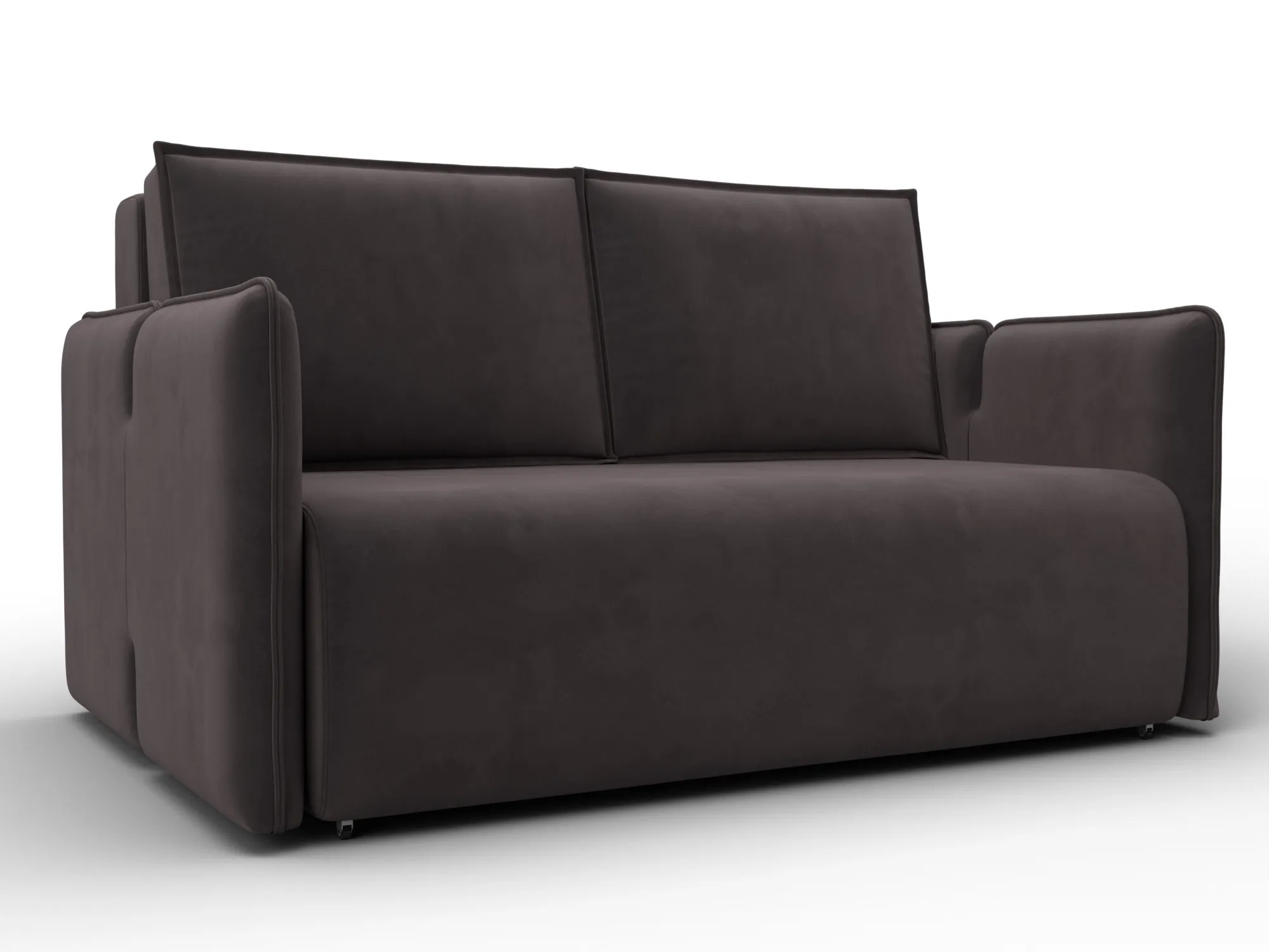 Диван прямой Лига-117 ( SEVEN 727 коричневый )