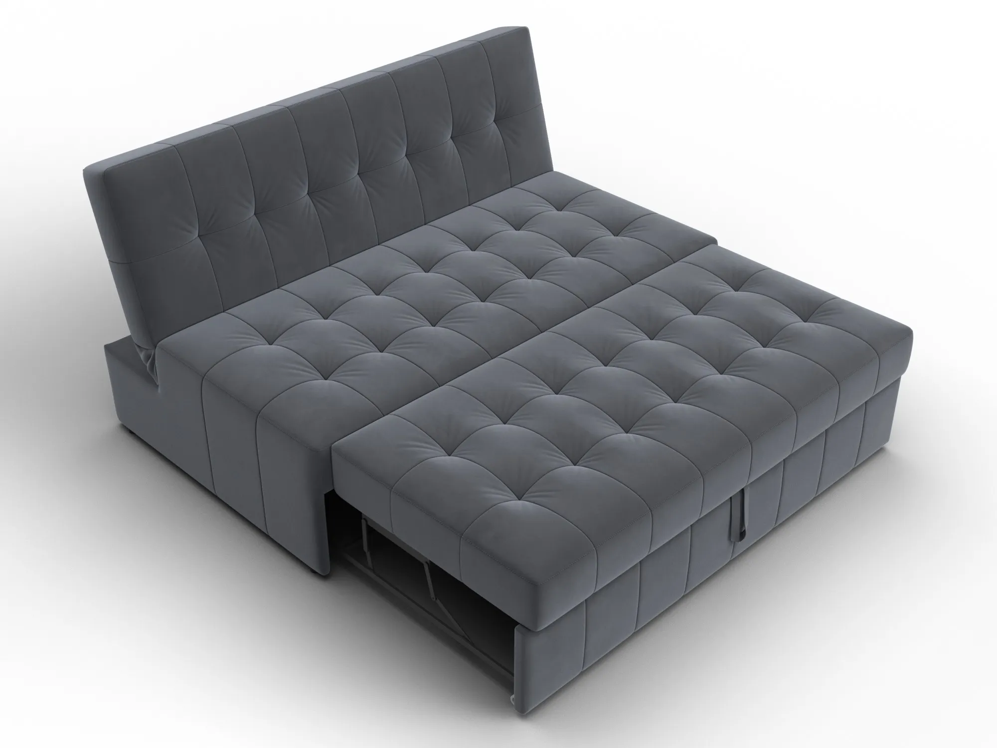 Диван прямой Лига-107 (140) ( SEVEN 17 серый )