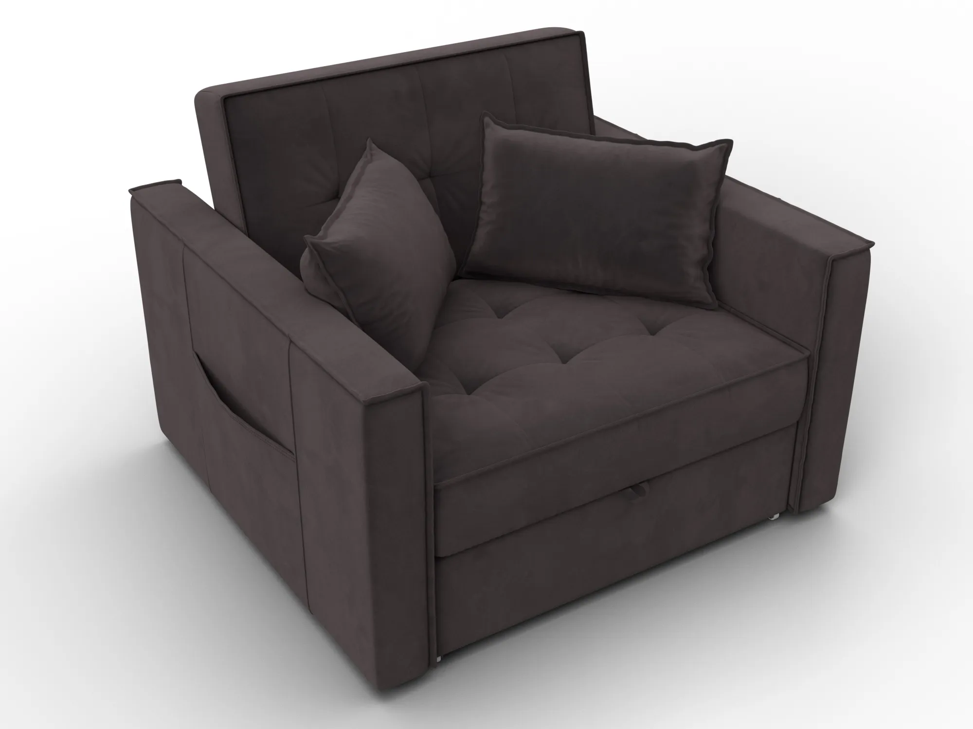 Кресло-кровать Лига-104 (80) ( SEVEN 727 коричневый )