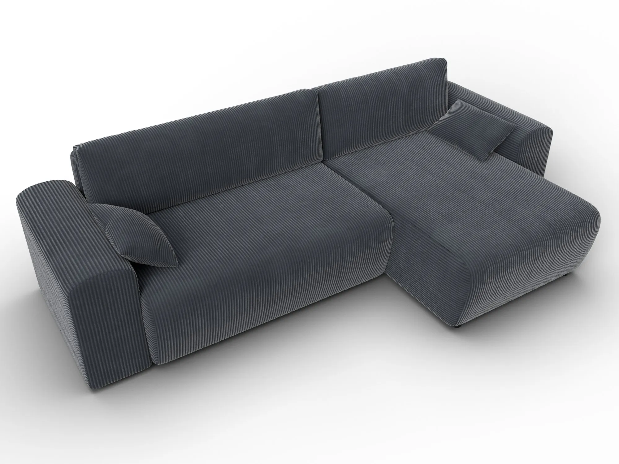 Диван угловой Лига-099 угол универсальный ( Vertical серый )