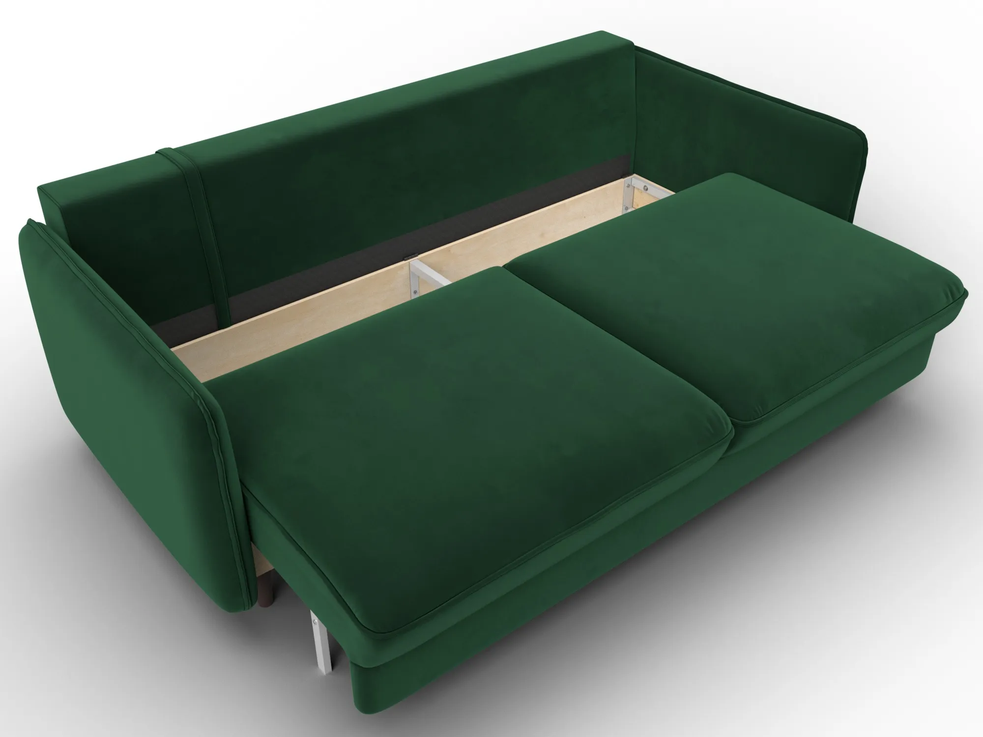 Диван прямой Лига-064 НПБ ( SEVEN 626 зеленый )