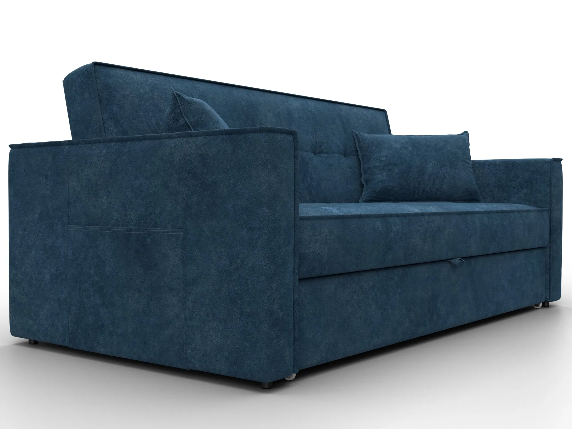 Диван прямой Лига-104 (160) ( BRUT 11 синий )