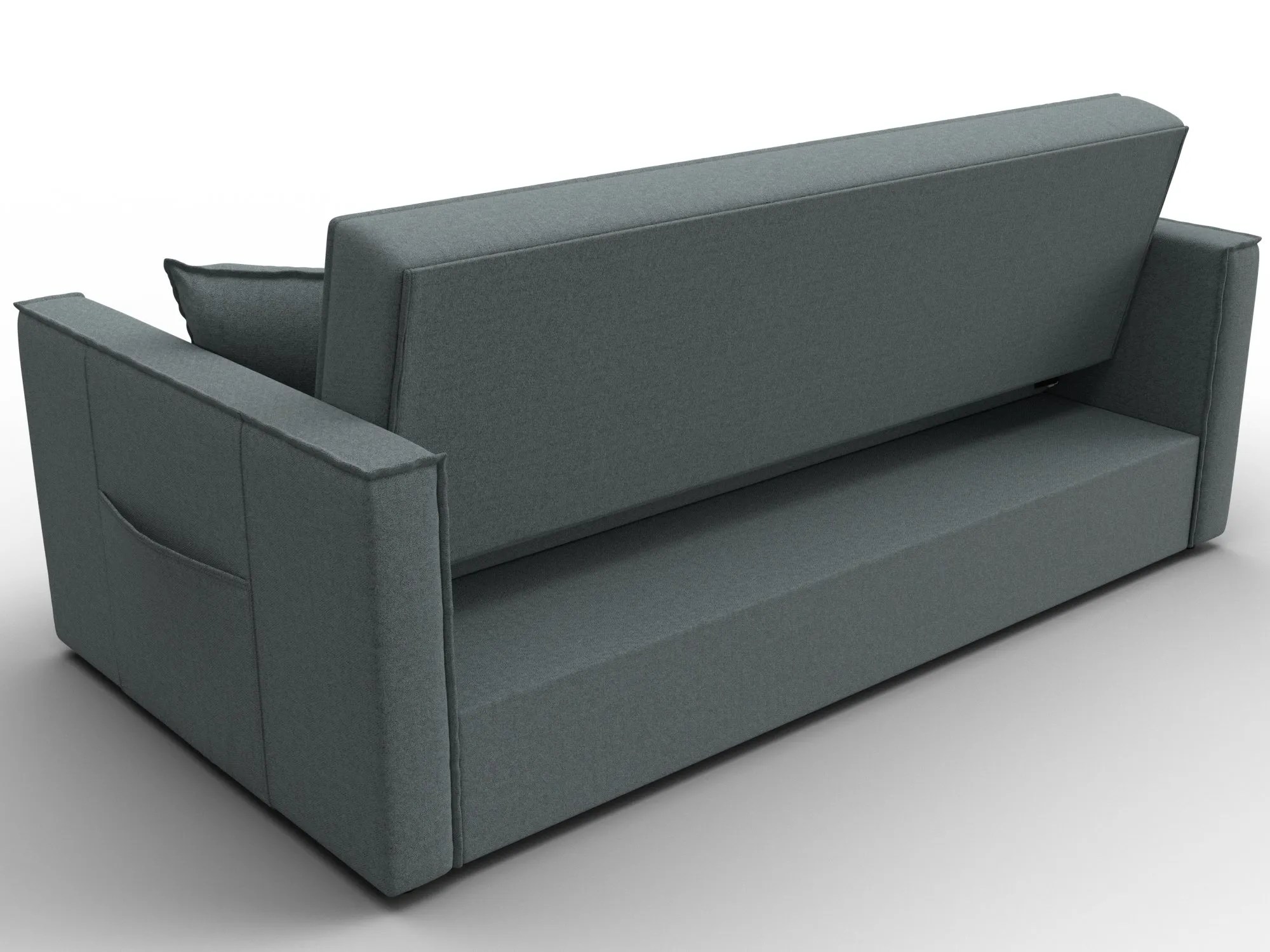 Диван прямой Лига-104 (160) ( Амур 07 серый )