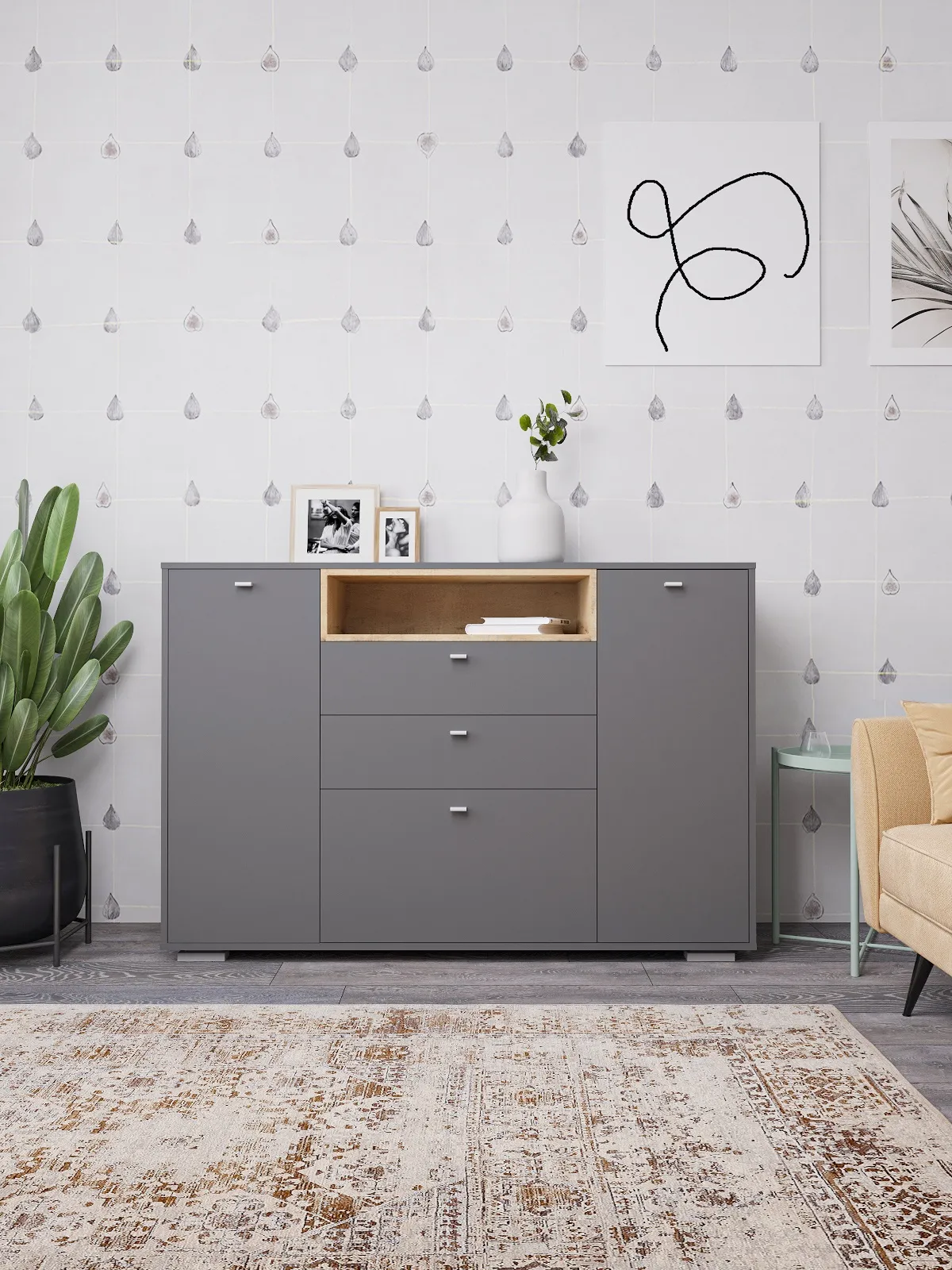 Комод Ланс К-303 графит