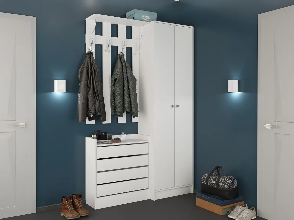 Прихожая Ямайка (вариант 2) белый