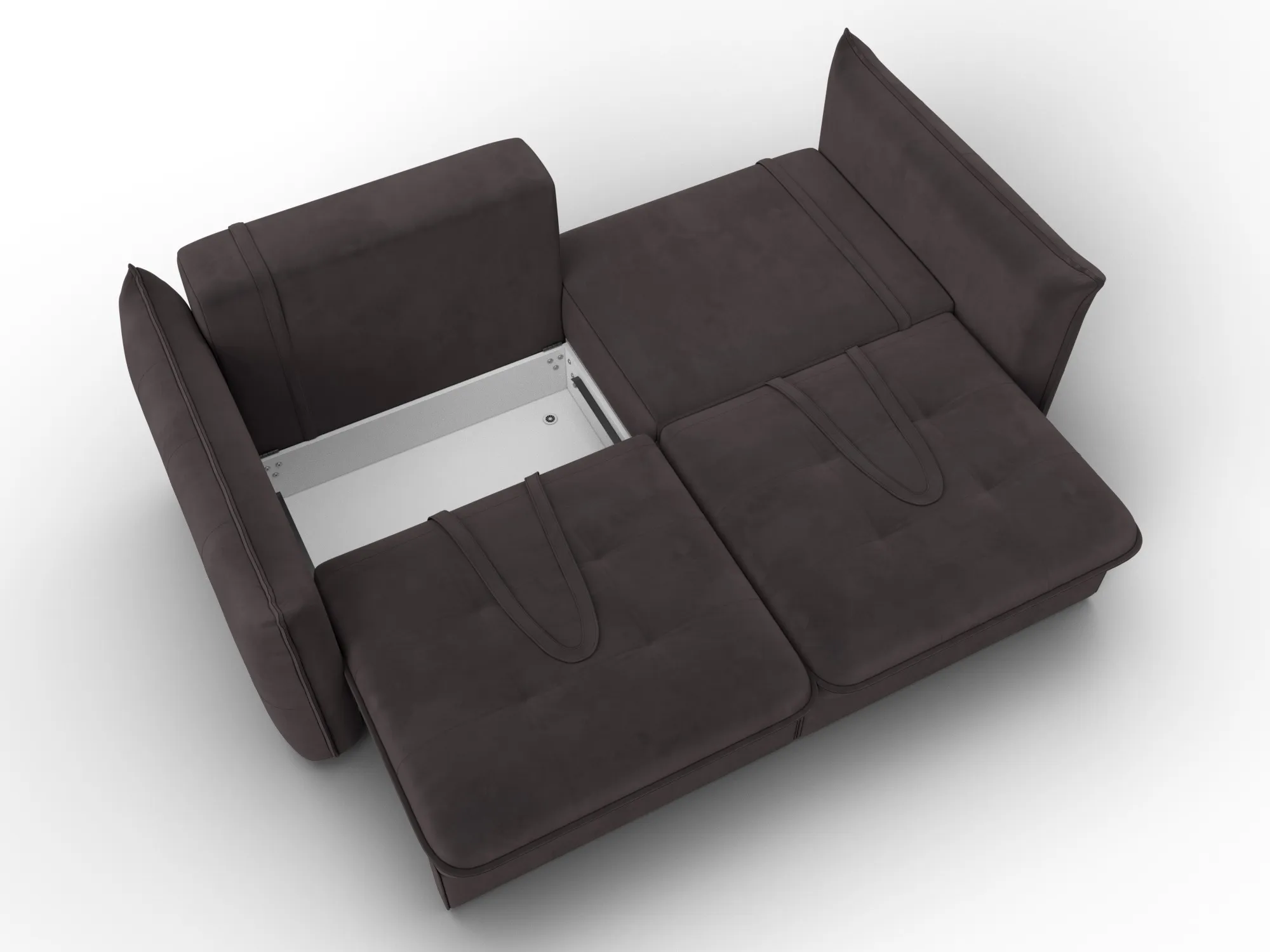 Диван прямой Лига-100 НПБ ( SEVEN 727 коричневый )