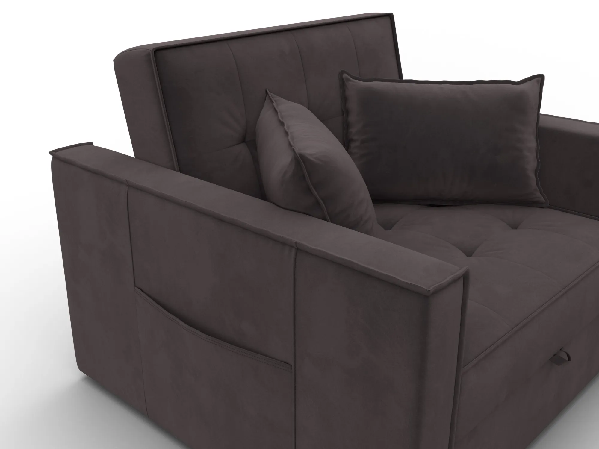 Кресло-кровать Лига-104 (80) ( SEVEN 727 коричневый )