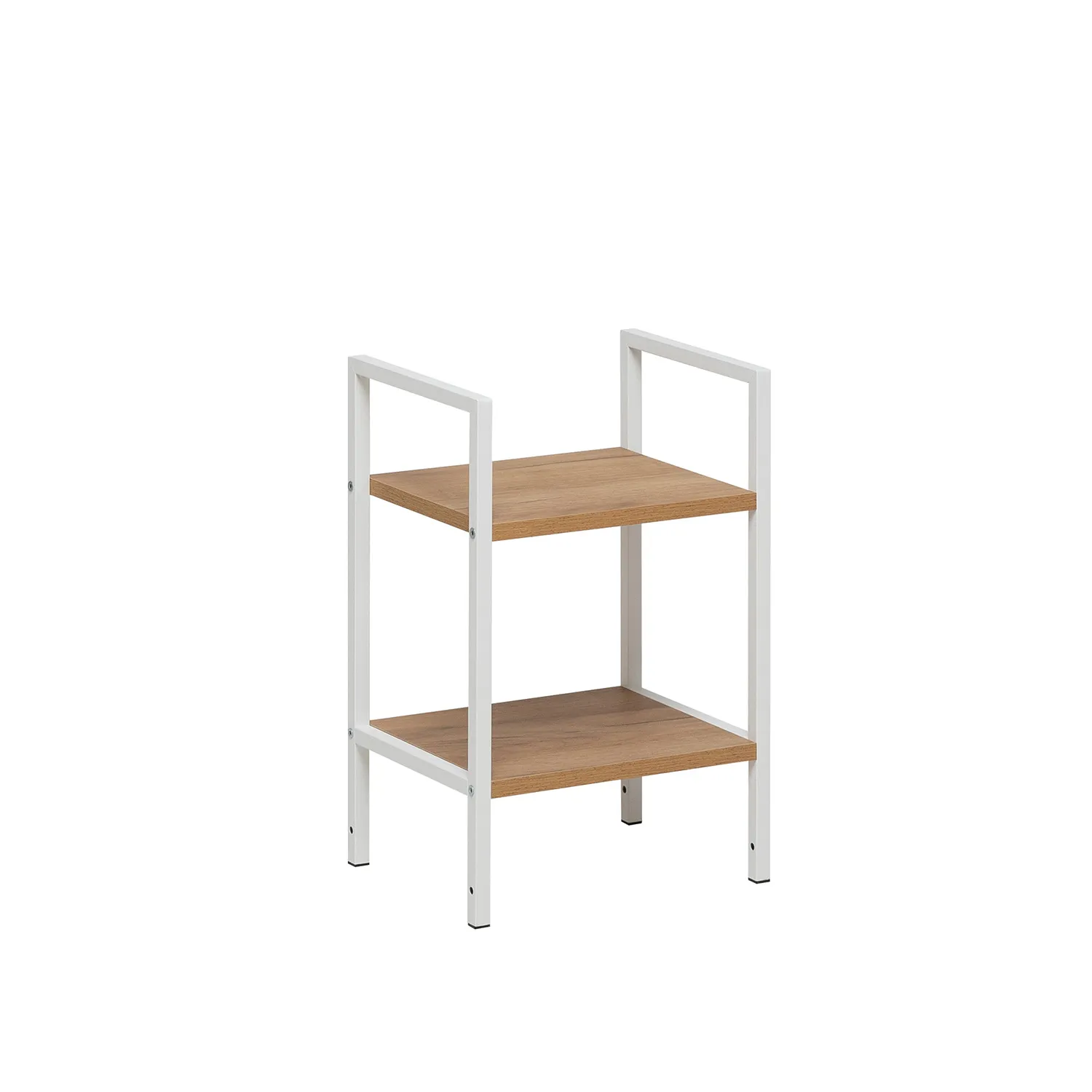 Стеллаж Leset Стилвуд 12 узкий, 2 полки (Белый/Дуб крафт золотой)