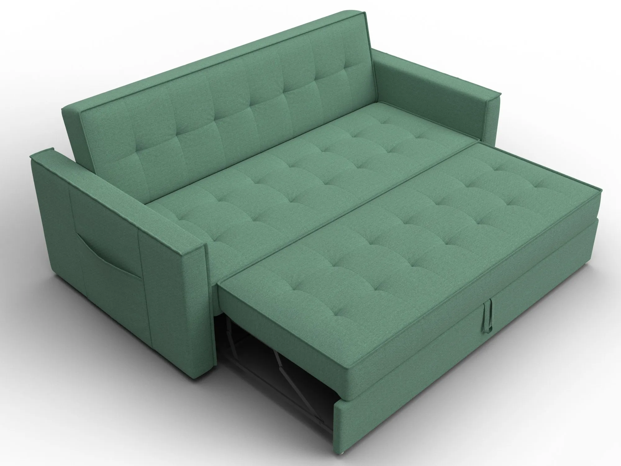 Диван прямой Лига-104 (160) ( Амур 11 зеленый )