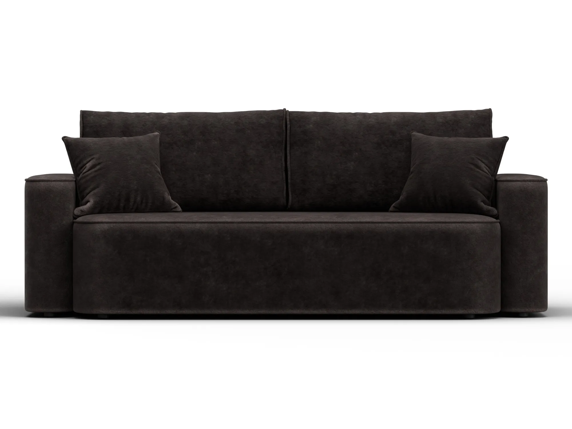 Диван прямой Лига-118 НПБ ( BRUT 17 коричневый )