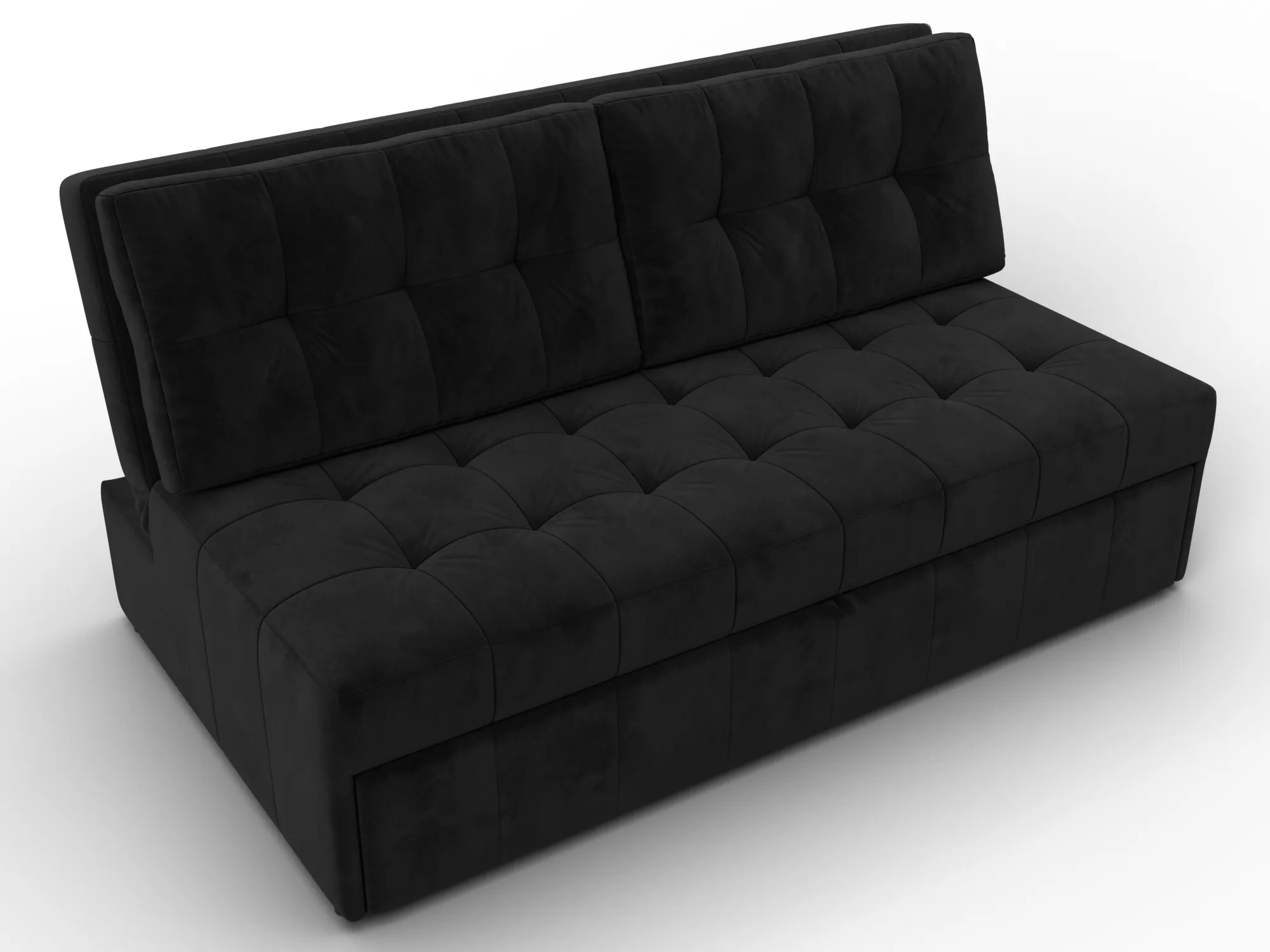 Диван прямой Лига-107 (160) ( SEVEN 35 черный )