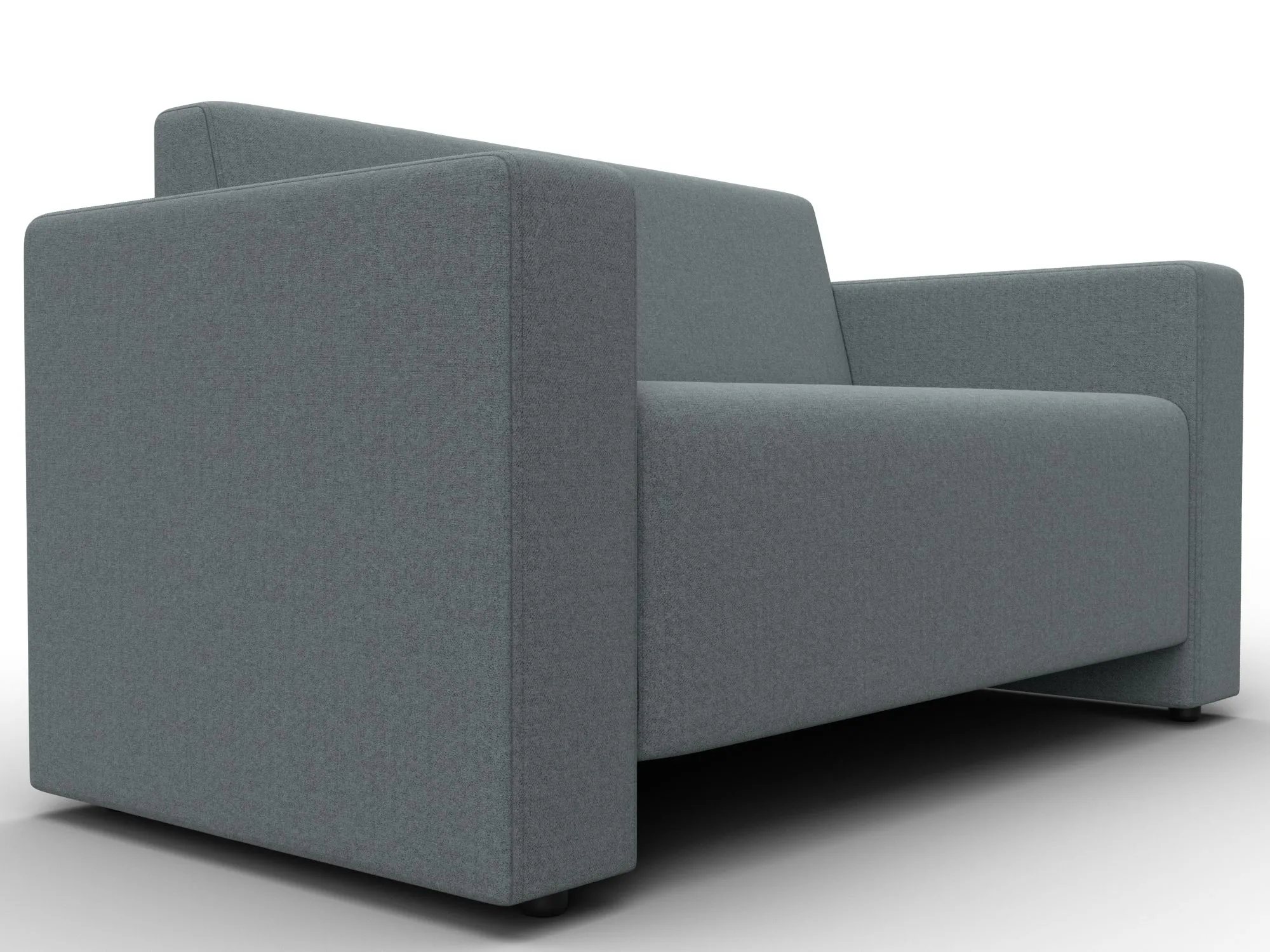 Диван прямой Лига-093 ( Амур 07 серый )