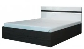 Кровать Ненси 1,6 с основанием (венге/белый)