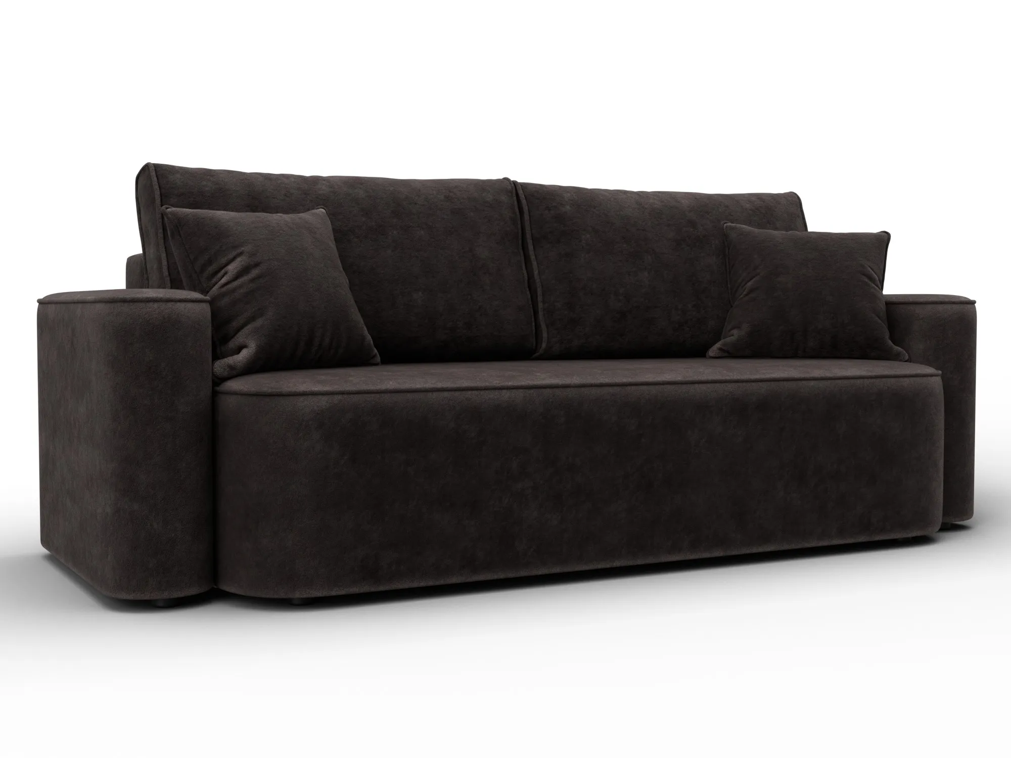 Диван прямой Лига-118 НПБ ( BRUT 17 коричневый )