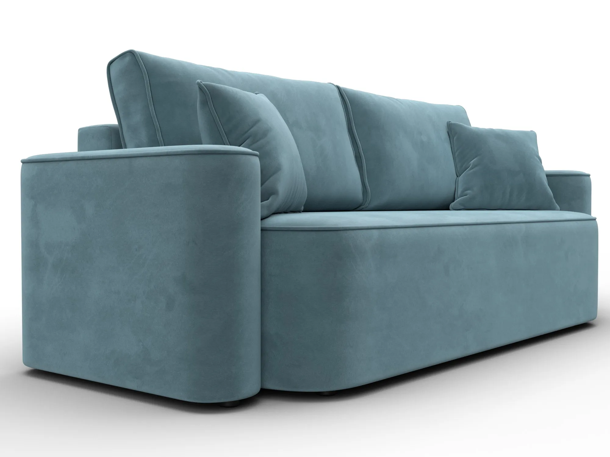 Диван прямой Лига-118 НПБ ( SEVEN 113 бирюзовый )