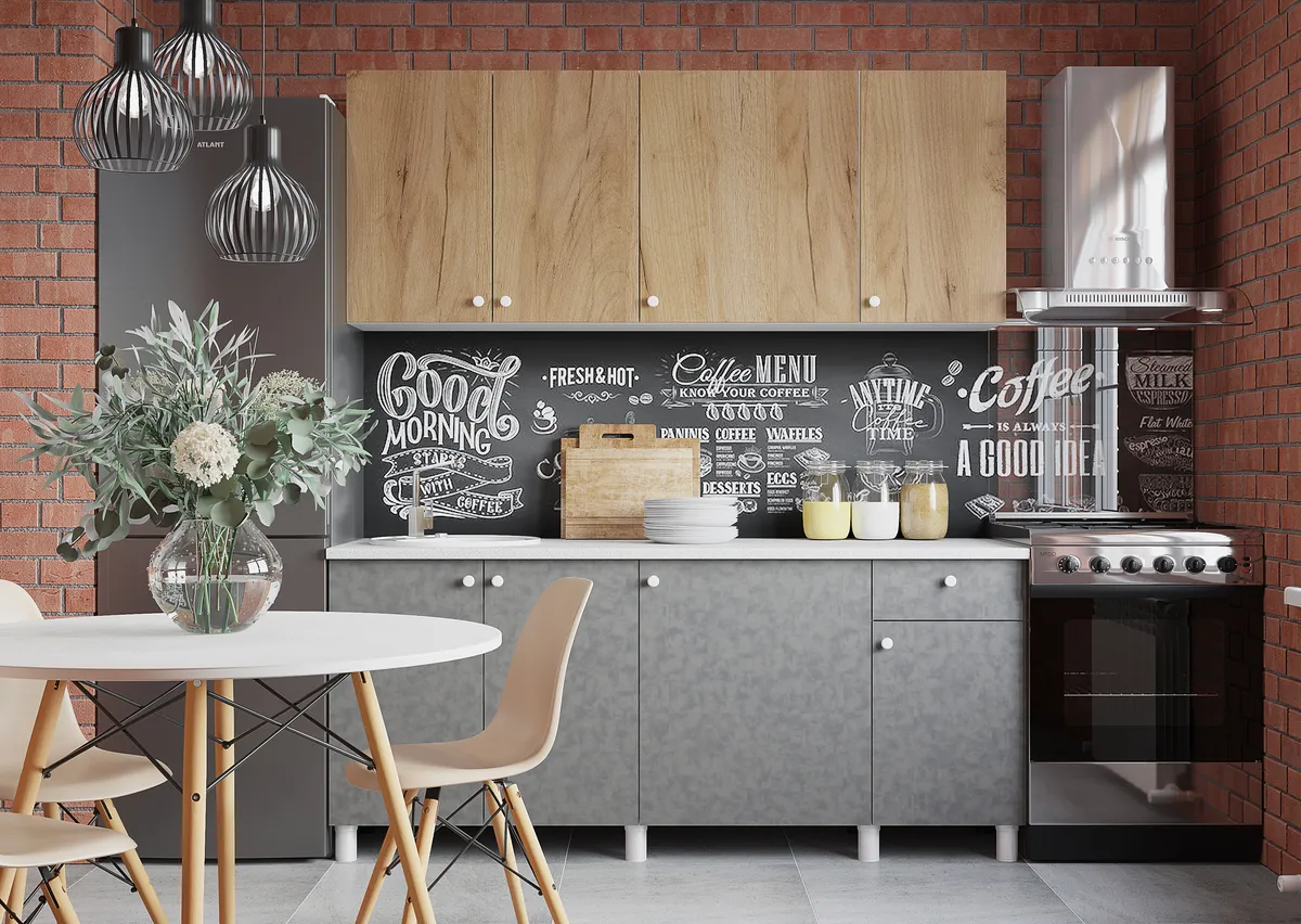 Кухня POINT 180 Крафт золотой/Бетон