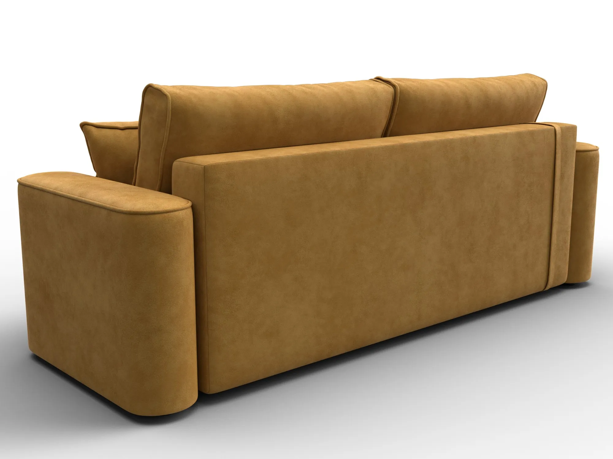 Диван прямой Лига-118 НПБ ( BRUT 10 желтый )