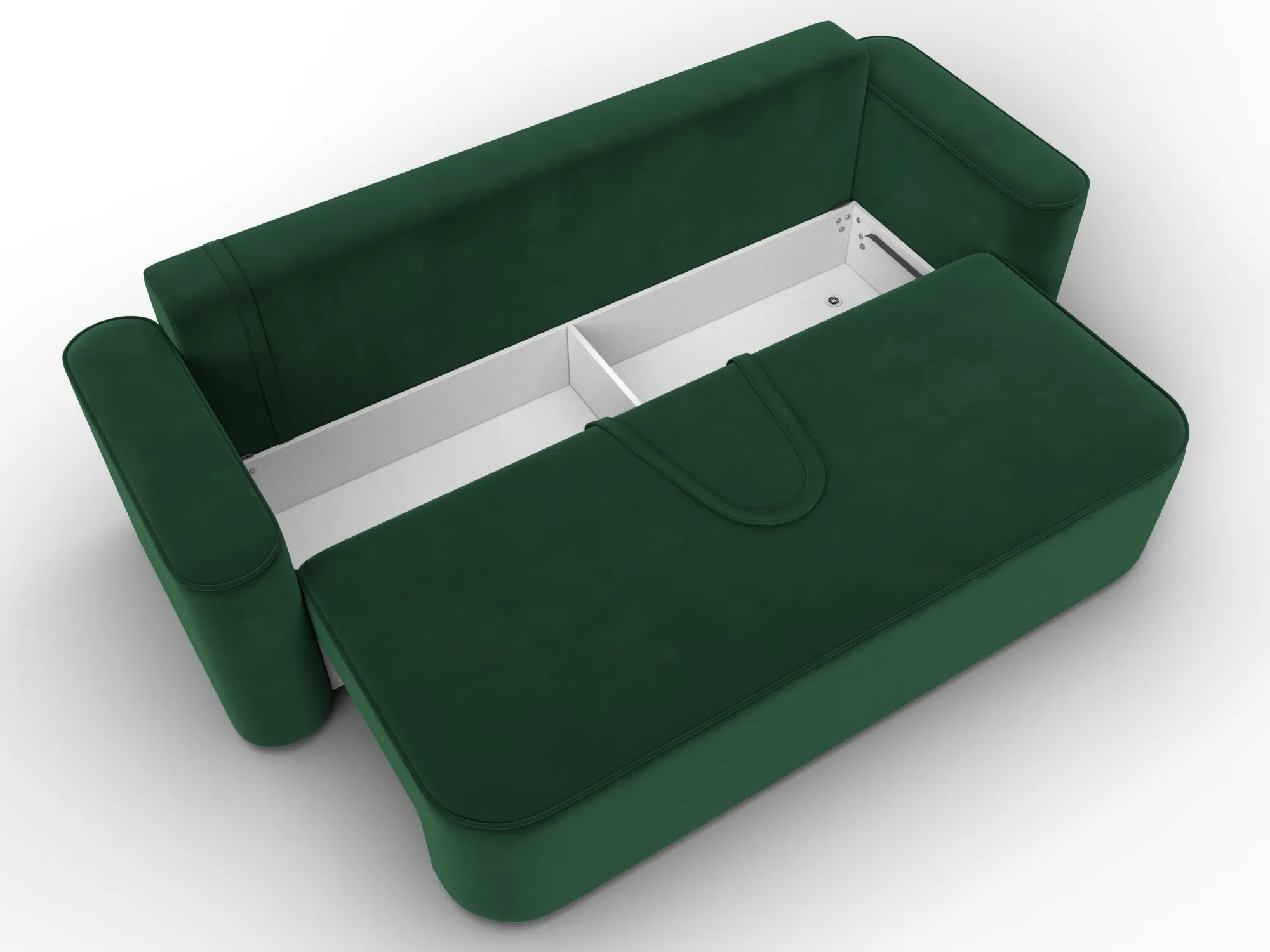 Диван прямой Лига-118 НПБ ( SEVEN 626 зеленый )