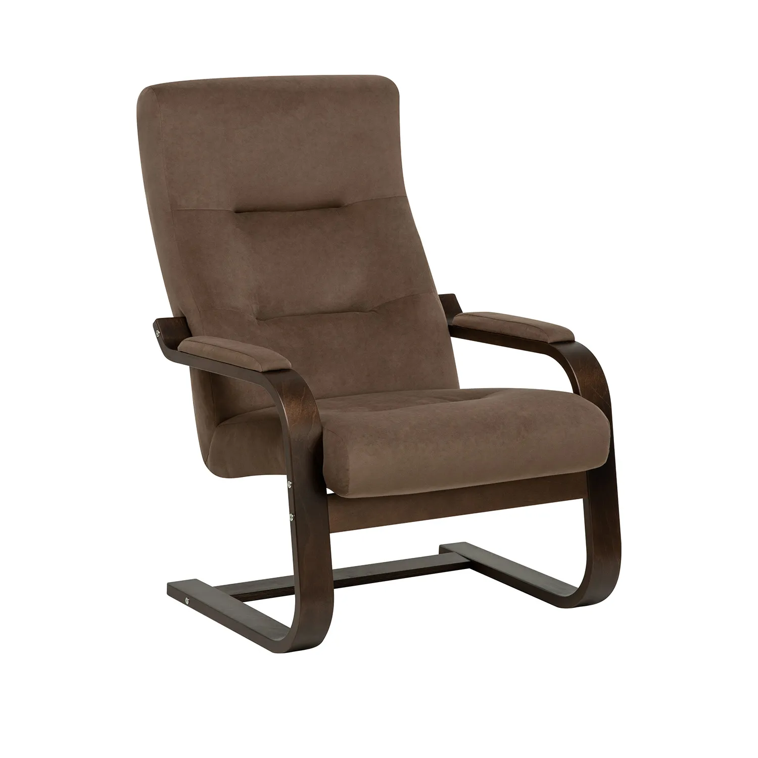 Кресло Leset Оскар 2.0 (Орех текстура/Bingo 07 (коричневый))