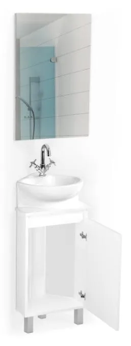 Тумба под умывальник "Радуга Норма" угловая Айсберг