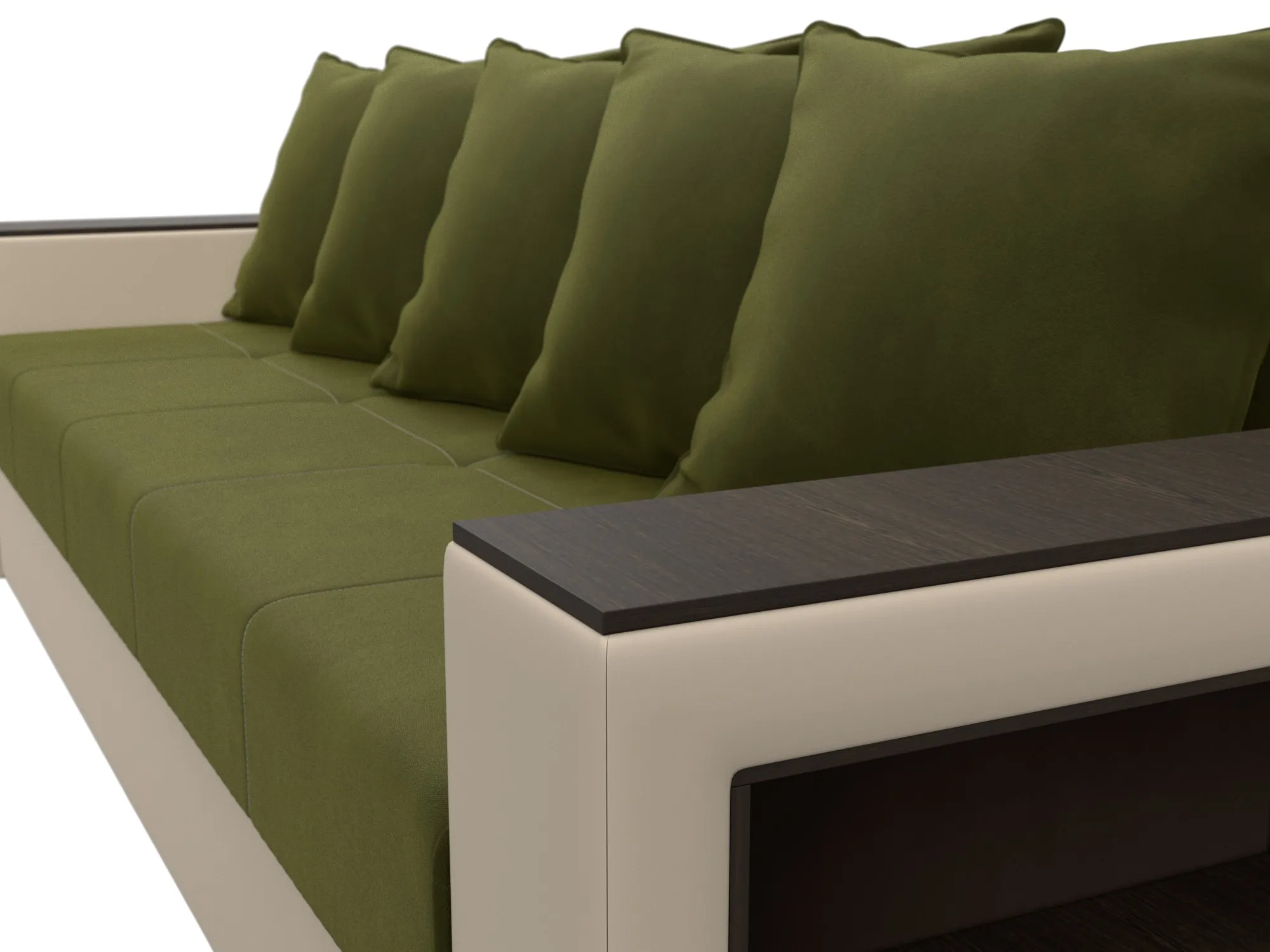 Диван прямой Дубай Лайт ( Зеленый;Бежевый )