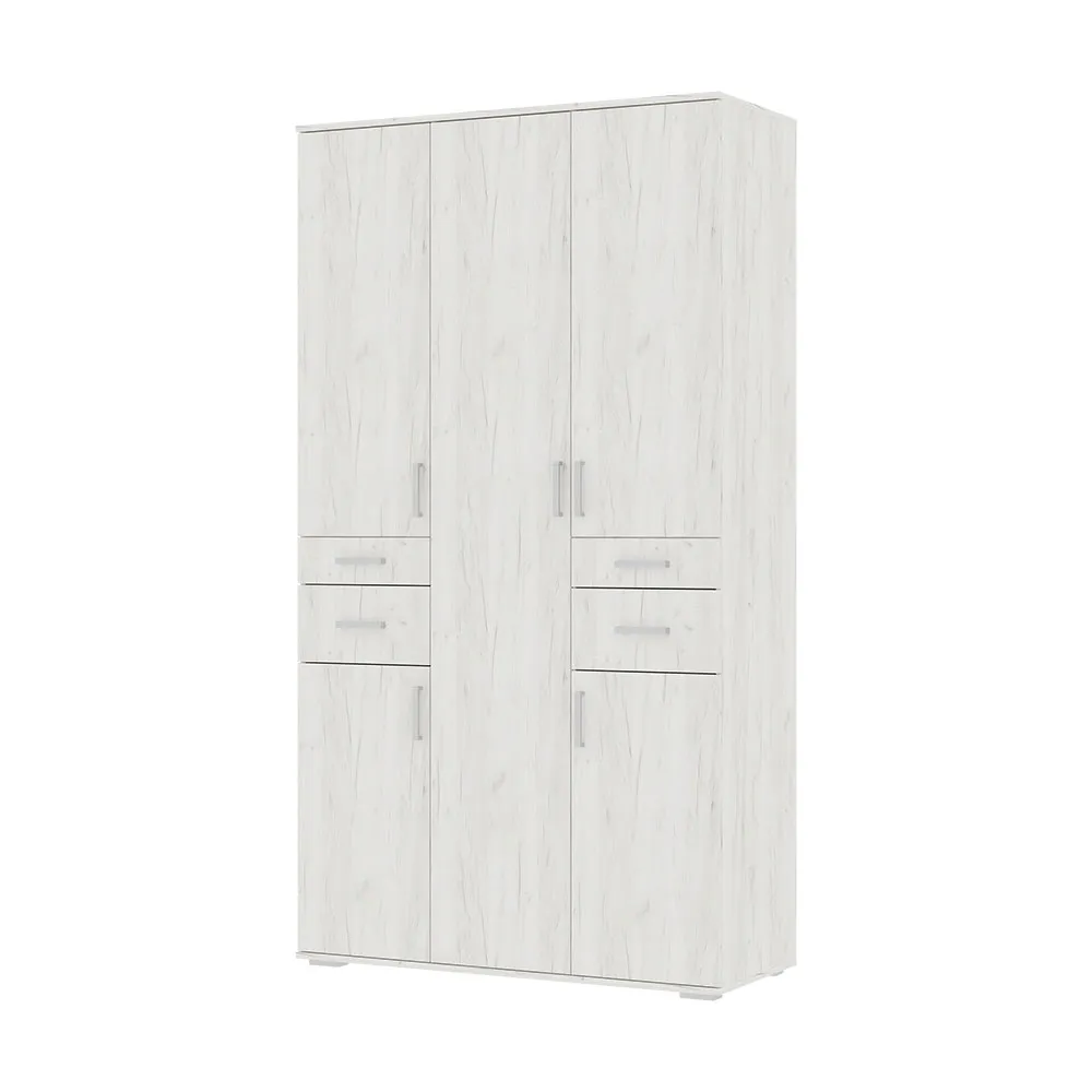 Шкаф Нельсон ШК-02 дуб крафт белый