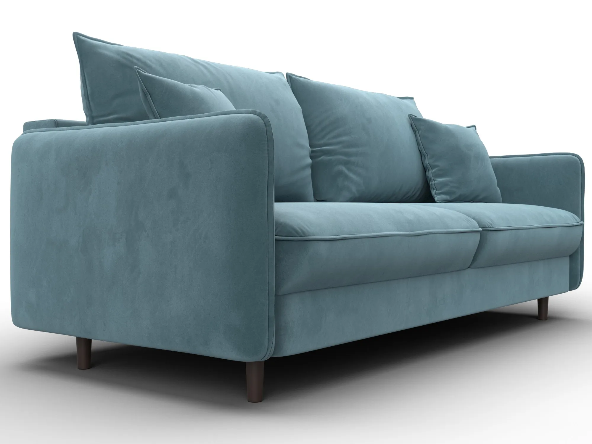 Диван прямой Лига-064 НПБ ( SEVEN 113 бирюзовый )