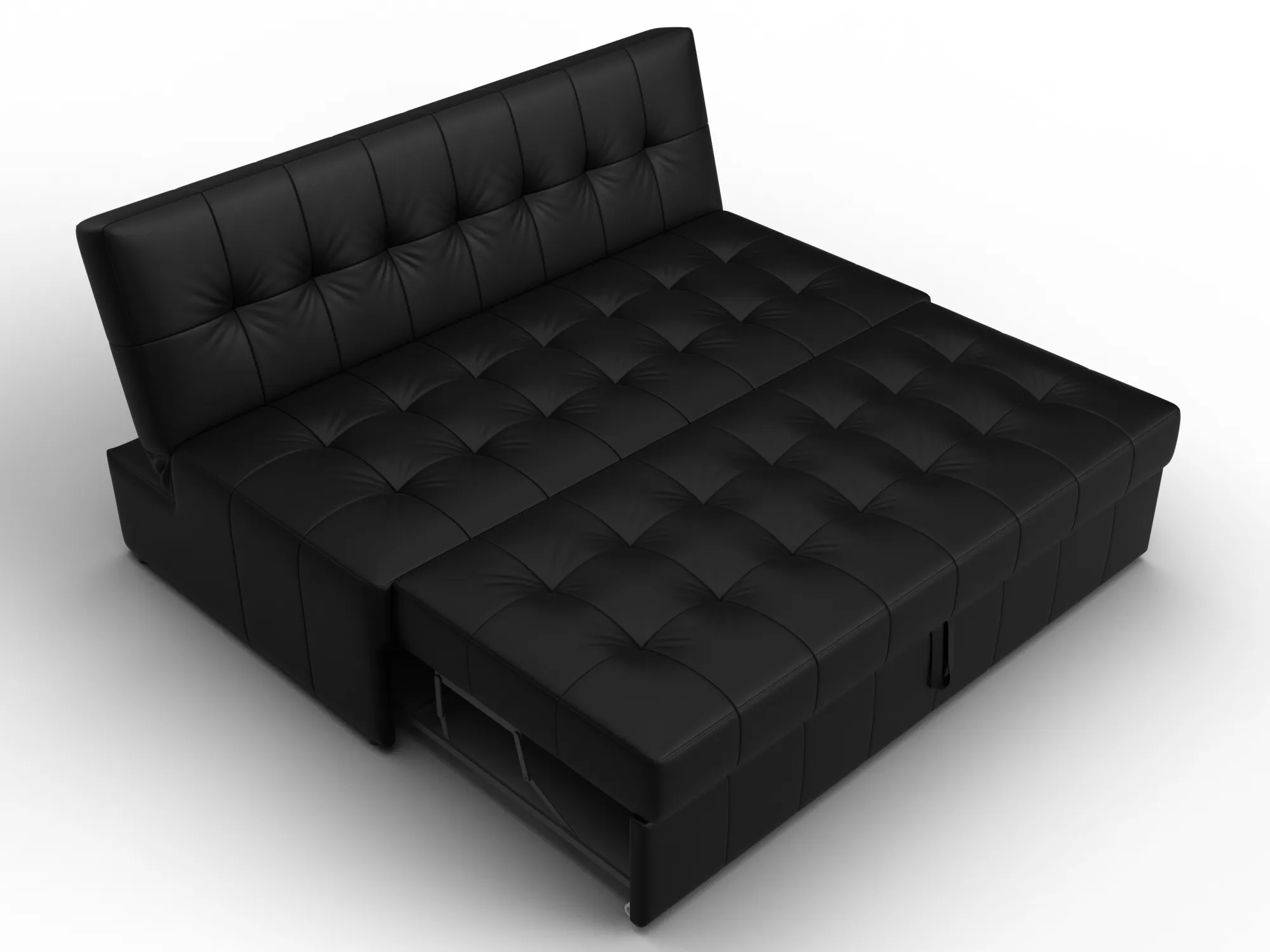 Диван прямой Лига-107 (160) ( GRIFON 18 черный )