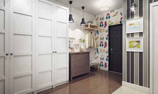 большой шкаф с распашными дверями