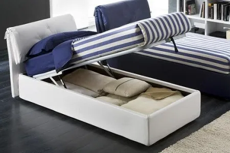 Односпальная кровать с подъемным механизмом